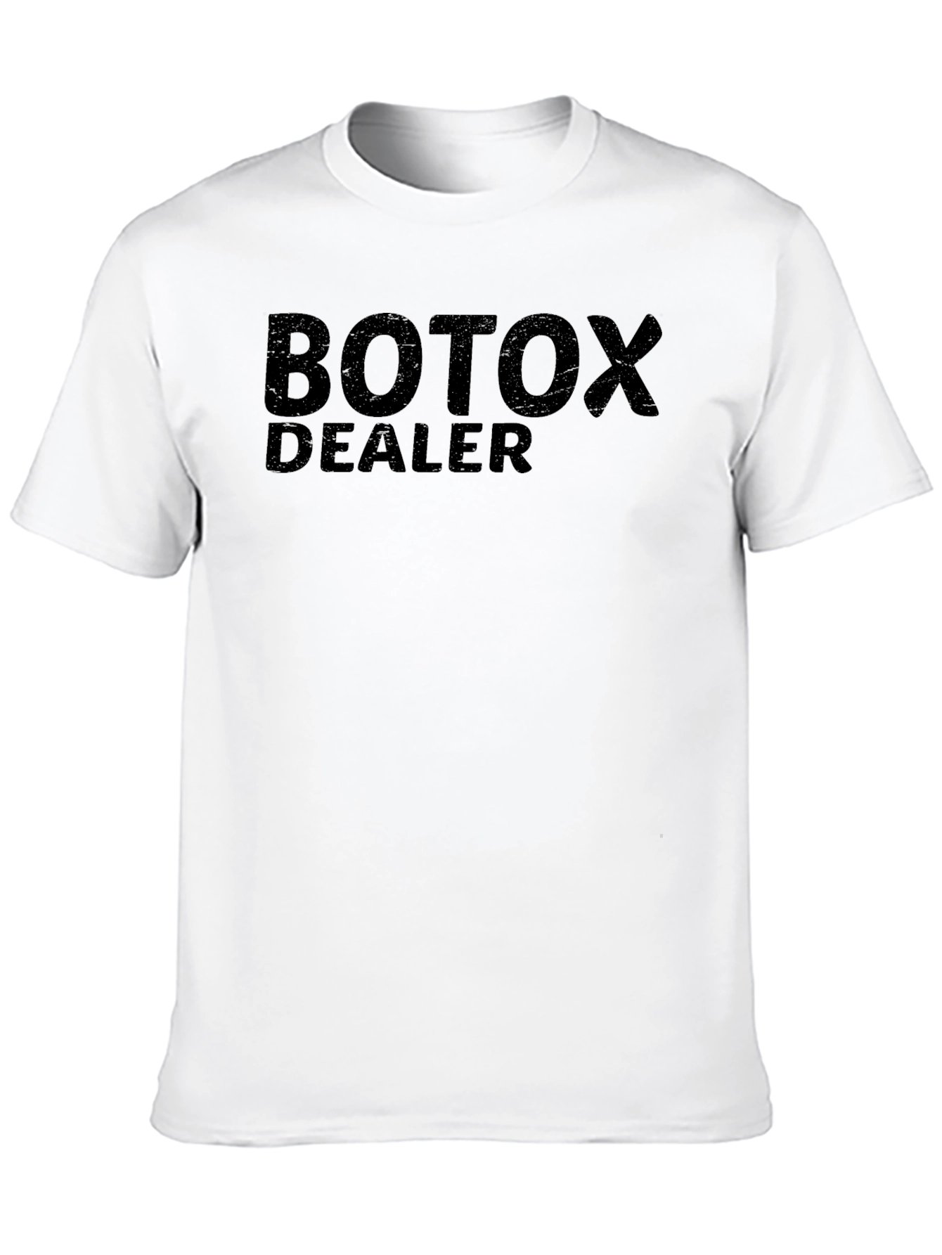 Black Botox Dealer Men's Crew Neck T-Shirt view 10