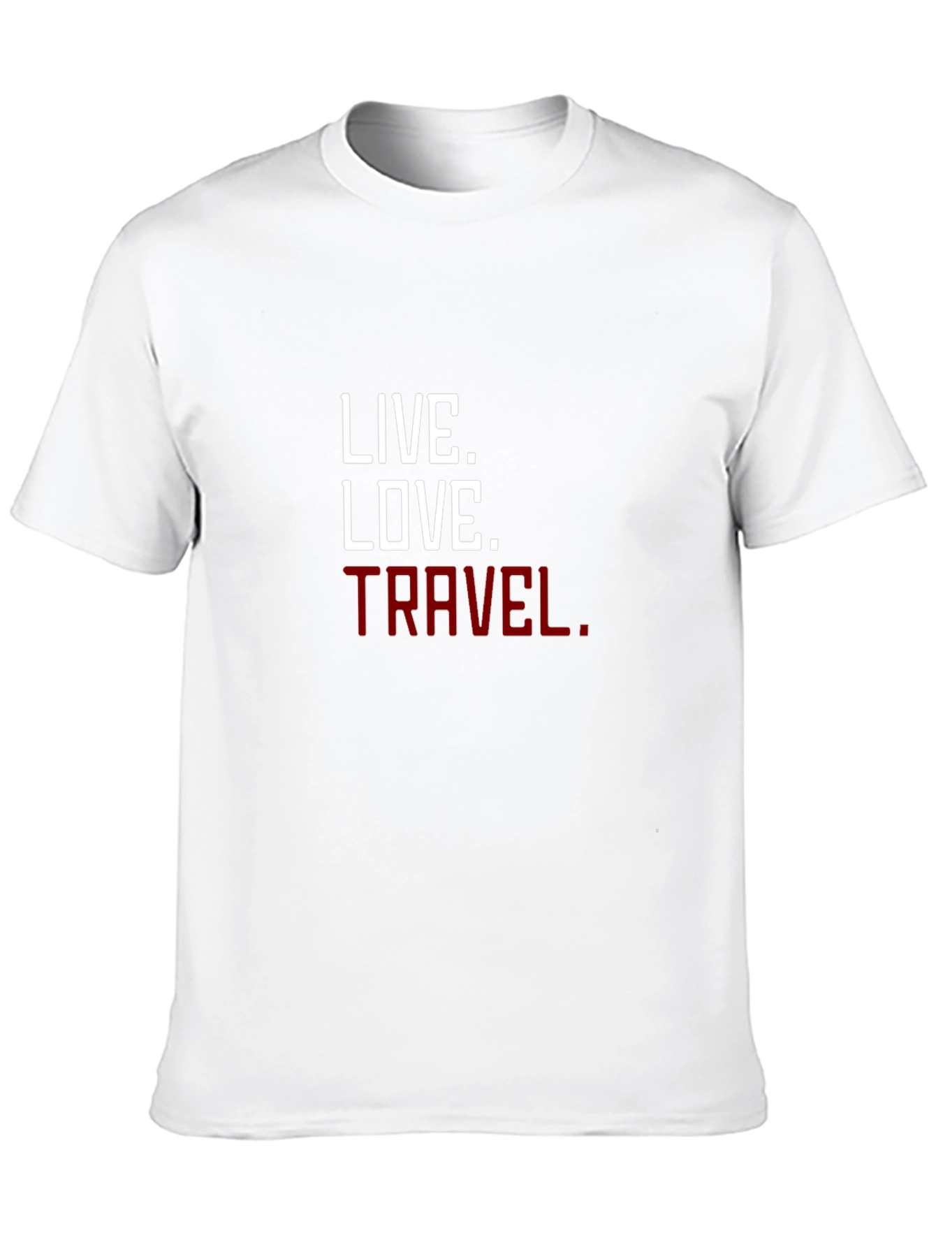 Black Live Love Travel Graphic Tee - Stylish Black T-Shirt view 10