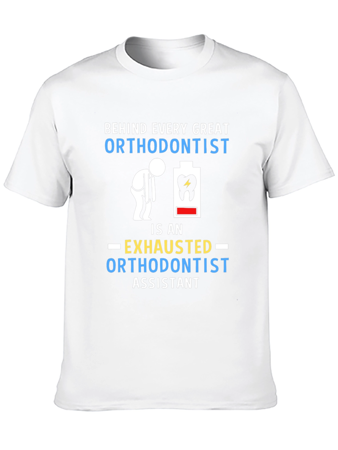 Black Orthodontist Assistant T-Shirt Funny Orthodontist Tee view 10
