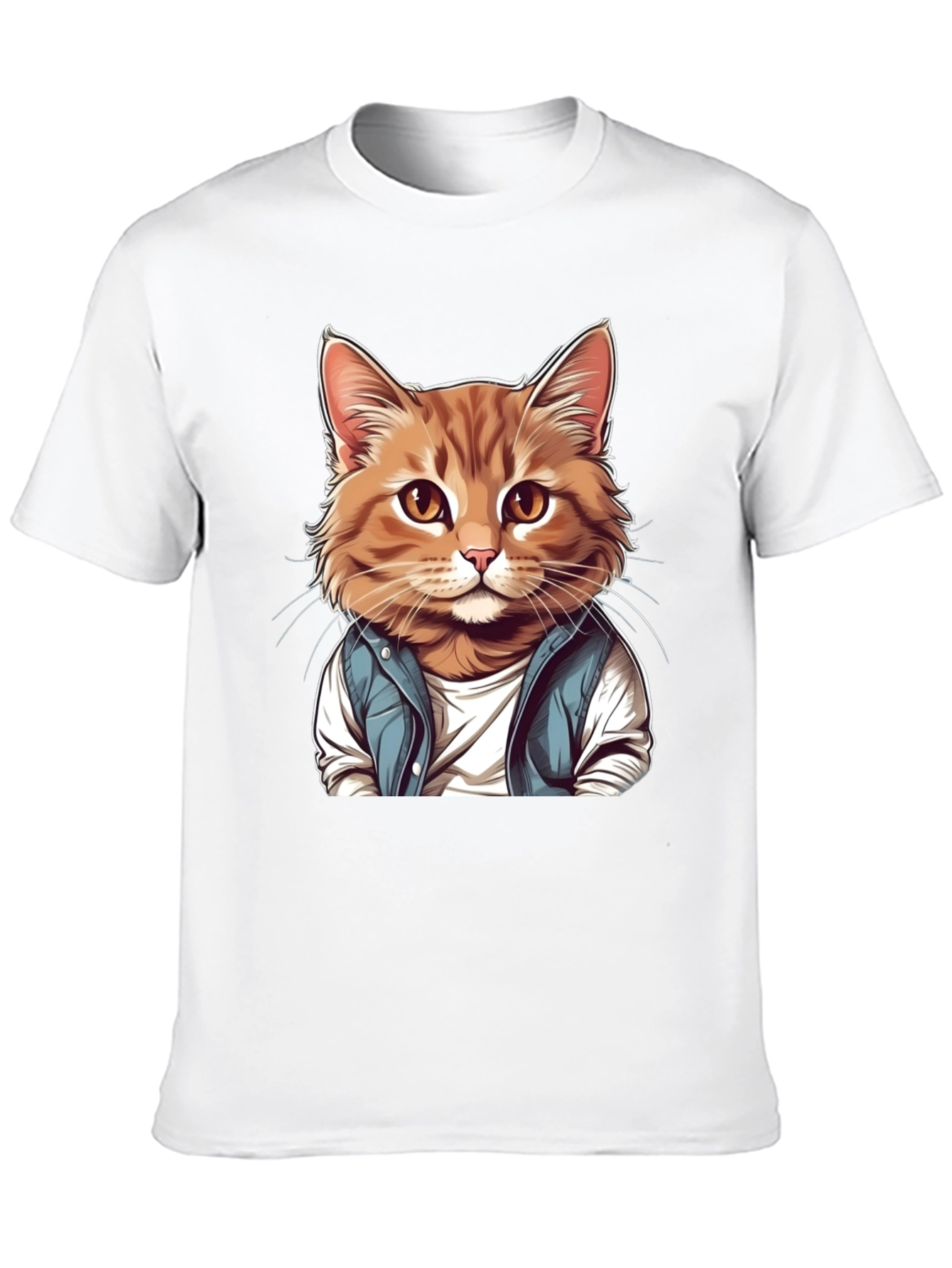 Black Cool Cat Graphic Tee view 10