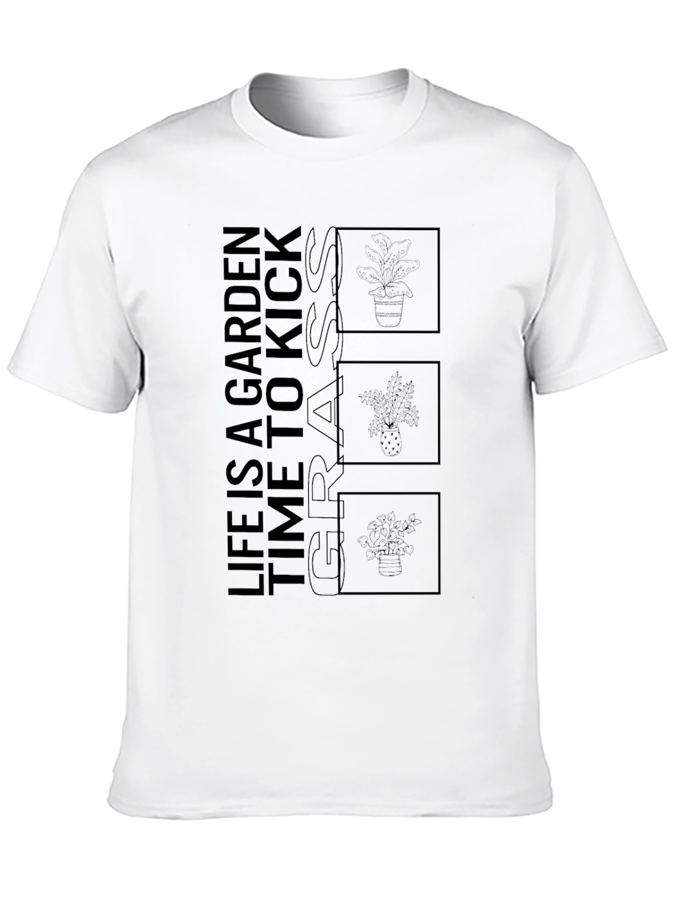 Black Life Is A Garden Black Graphic Tee view 10