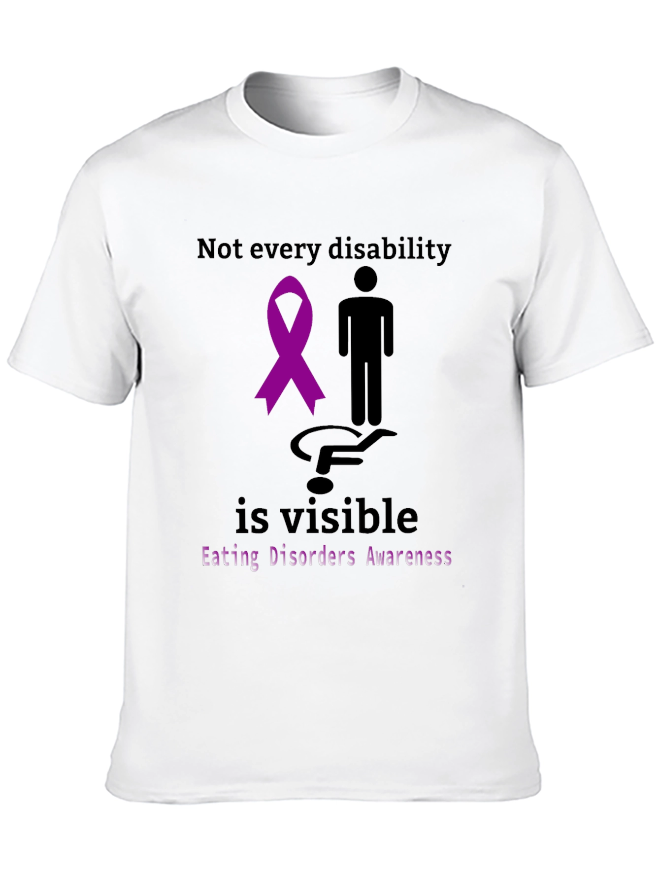 Black Eating Disorders Awareness T-Shirt view 10