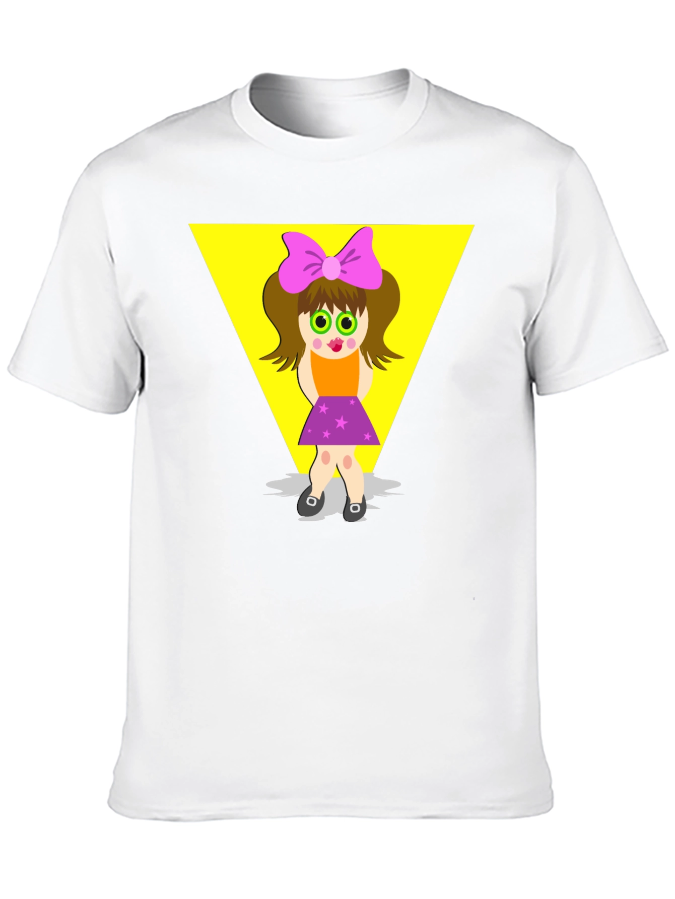 Black Cartoon Girl Graphic Tee - Funky Style view 10