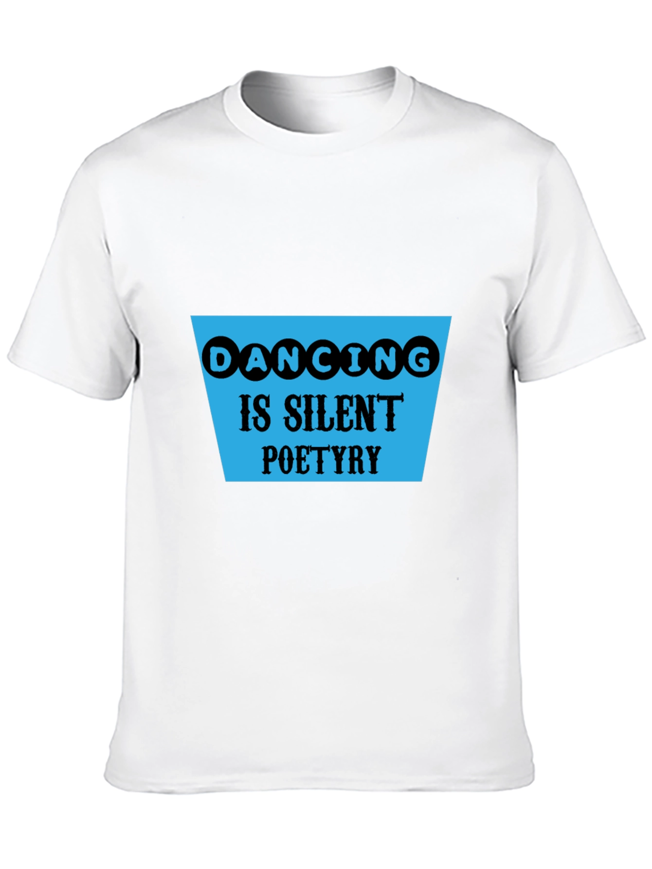 Black Dancing is Silent Poetry Graphic Tee view 10