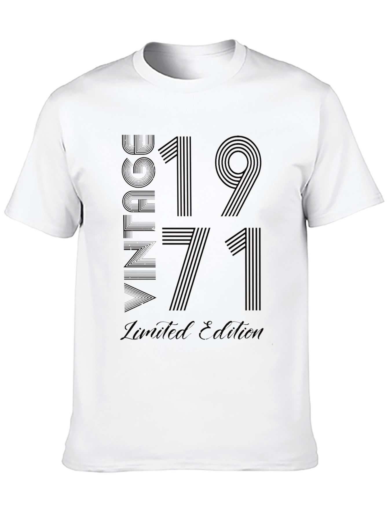 Black Vintage 1971 Limited Edition Black T-Shirt view 10