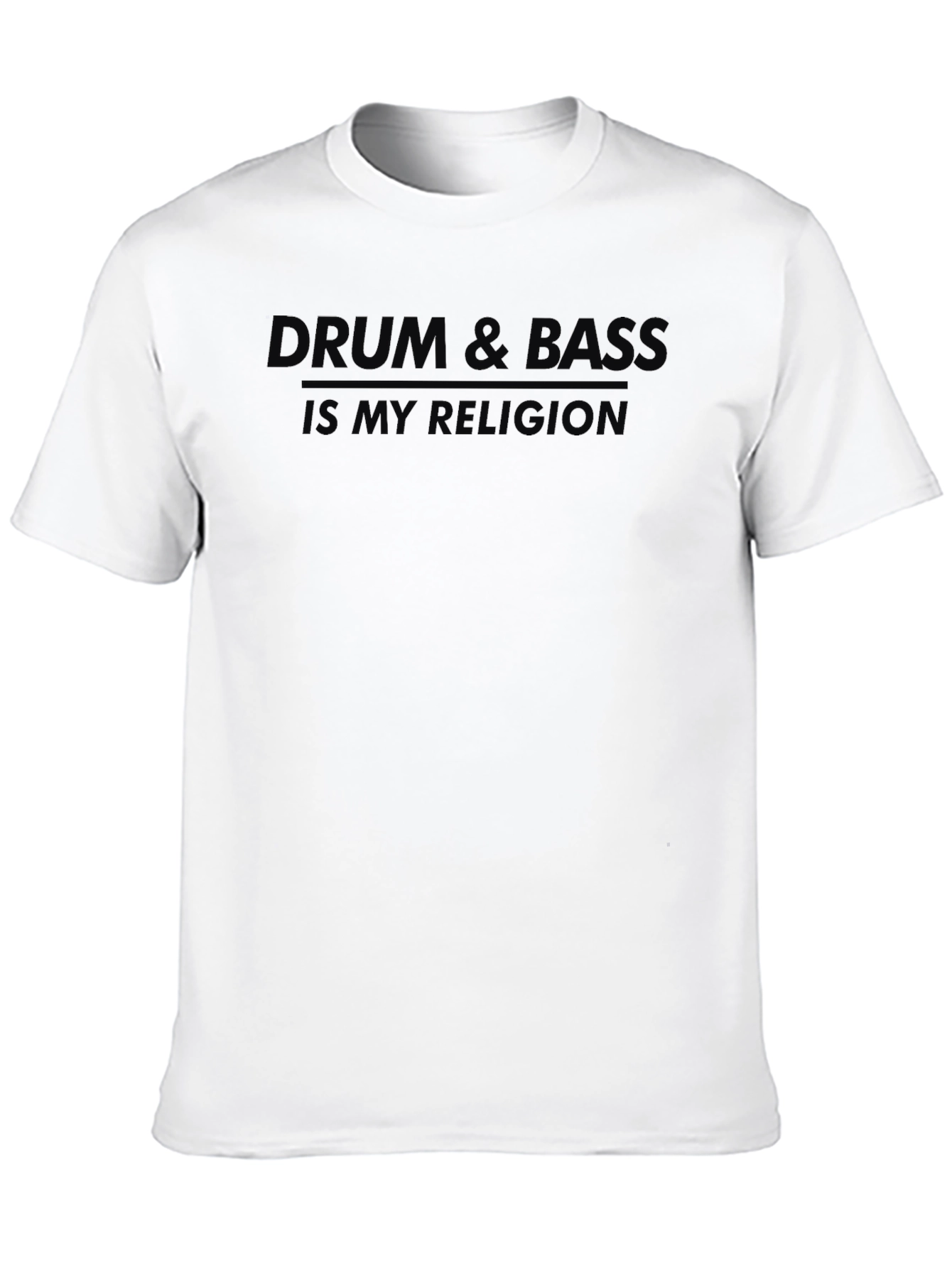 Black Drum & Bass Is My Religion T-Shirt view 10