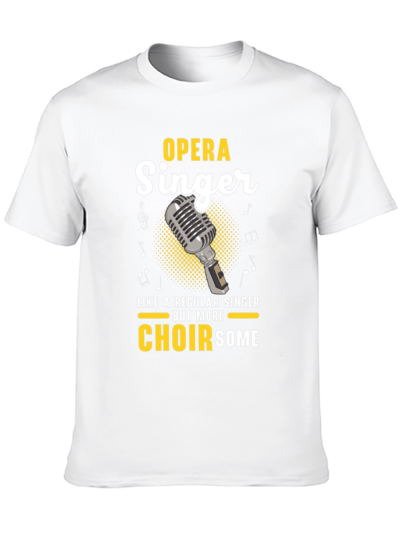 Black Opera Singer T-Shirt - Choirsome Humor Tee view 10