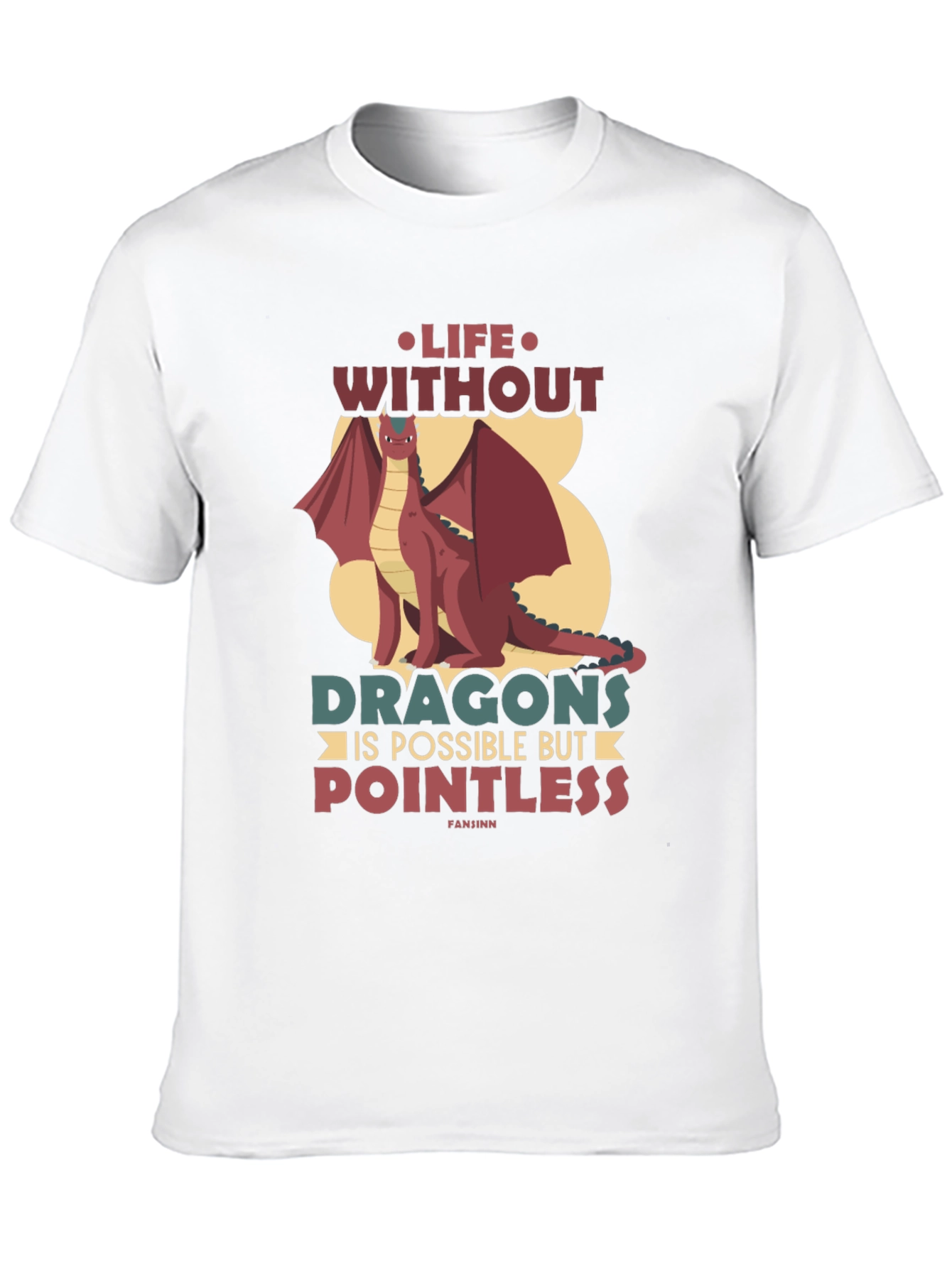 Black Life Without Dragons T-Shirt - Pointless Tee view 10