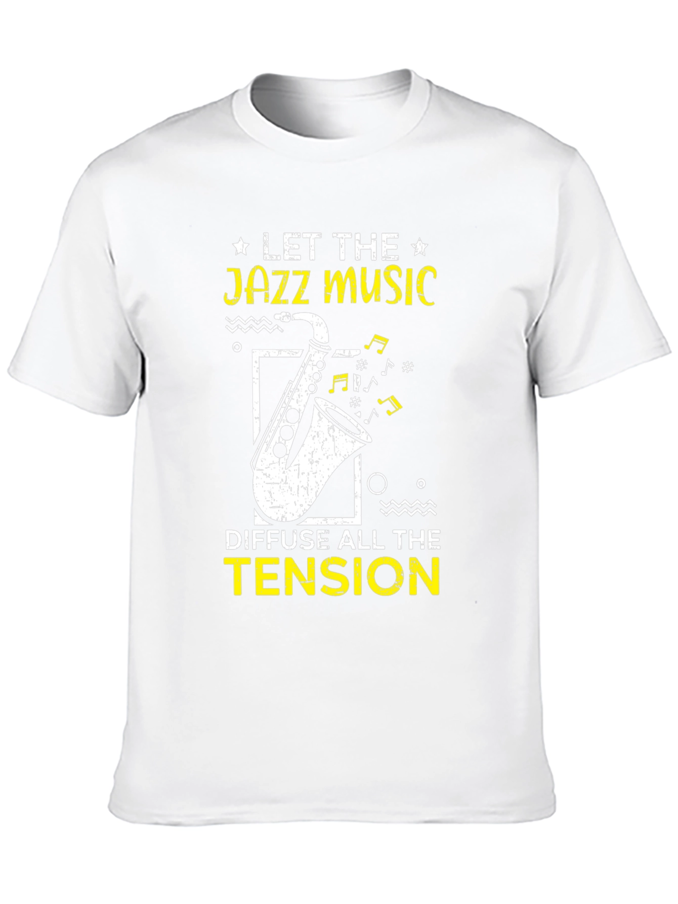 Black Jazz Music T-Shirt - Diffuse All the Tension view 10