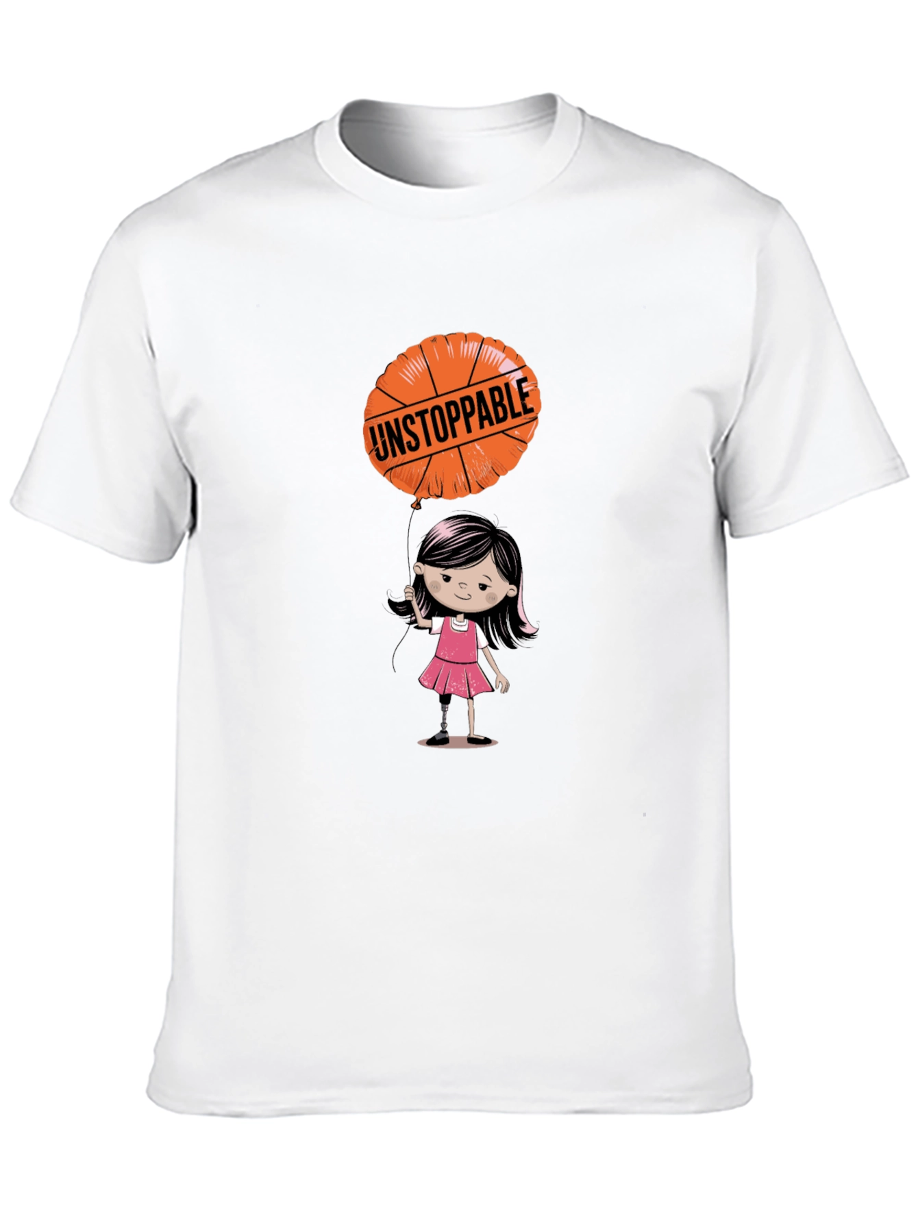 Black Unstoppable Girl's Graphic Tee view 10