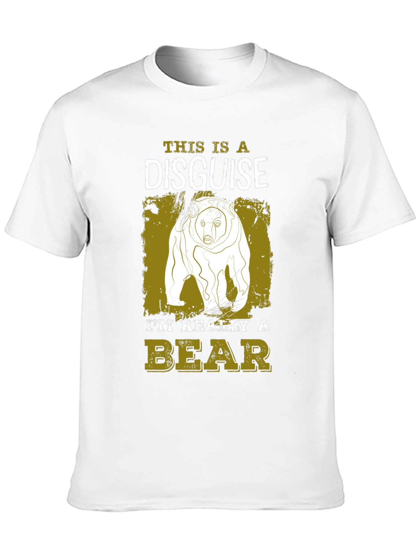 Black Bear Disguise T-Shirt - Funny Animal Tee view 10