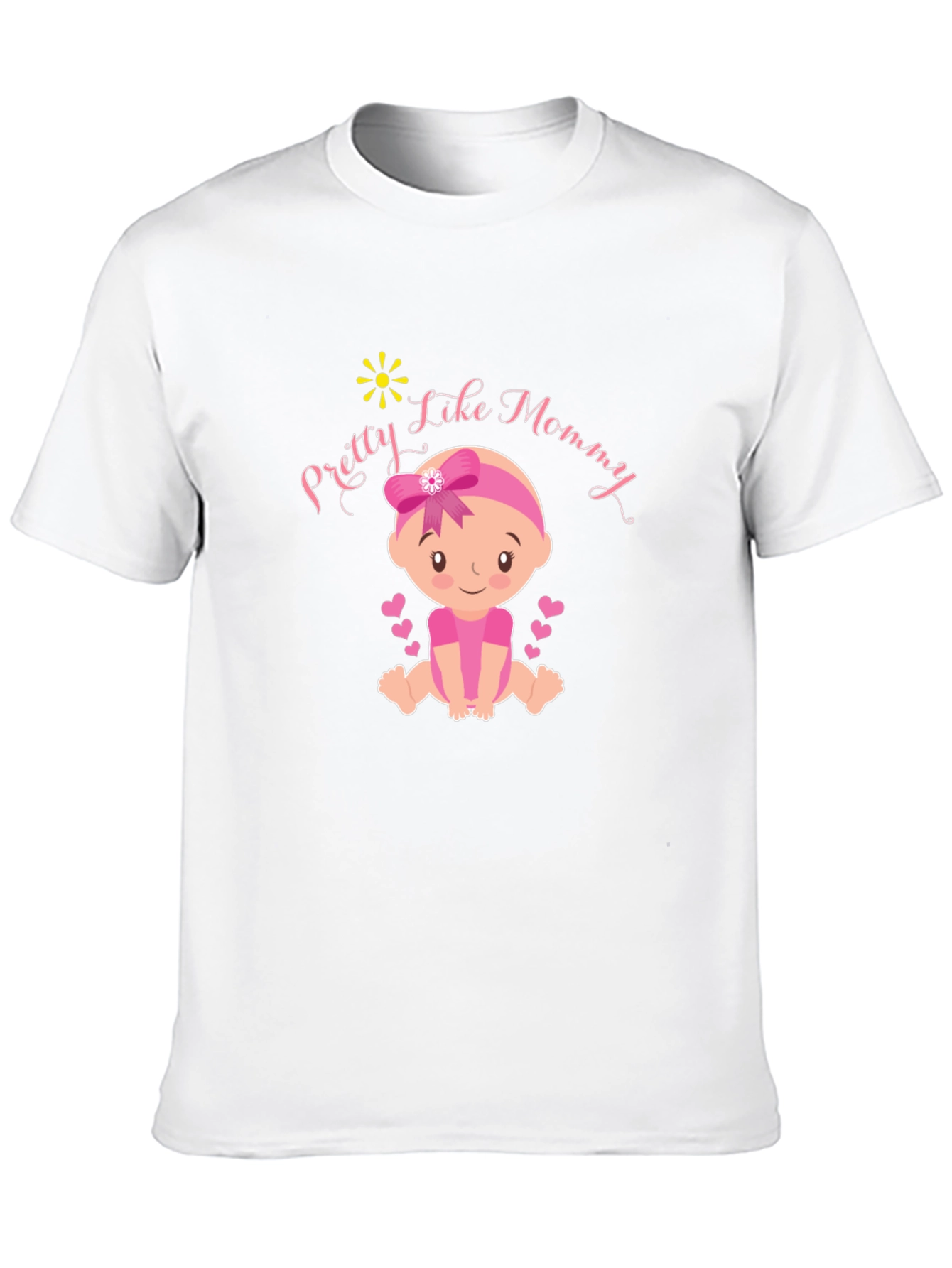 Black Pretty Like Mommy Baby Graphic T-Shirt view 10