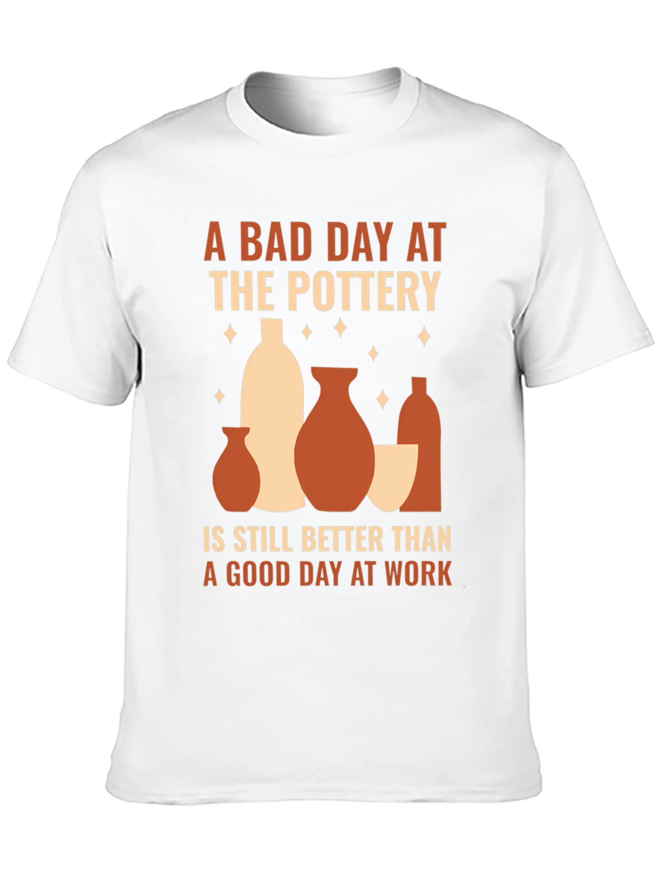 Black Pottery Lover T-Shirt, Bad Day Pottery Better Than Work view 10