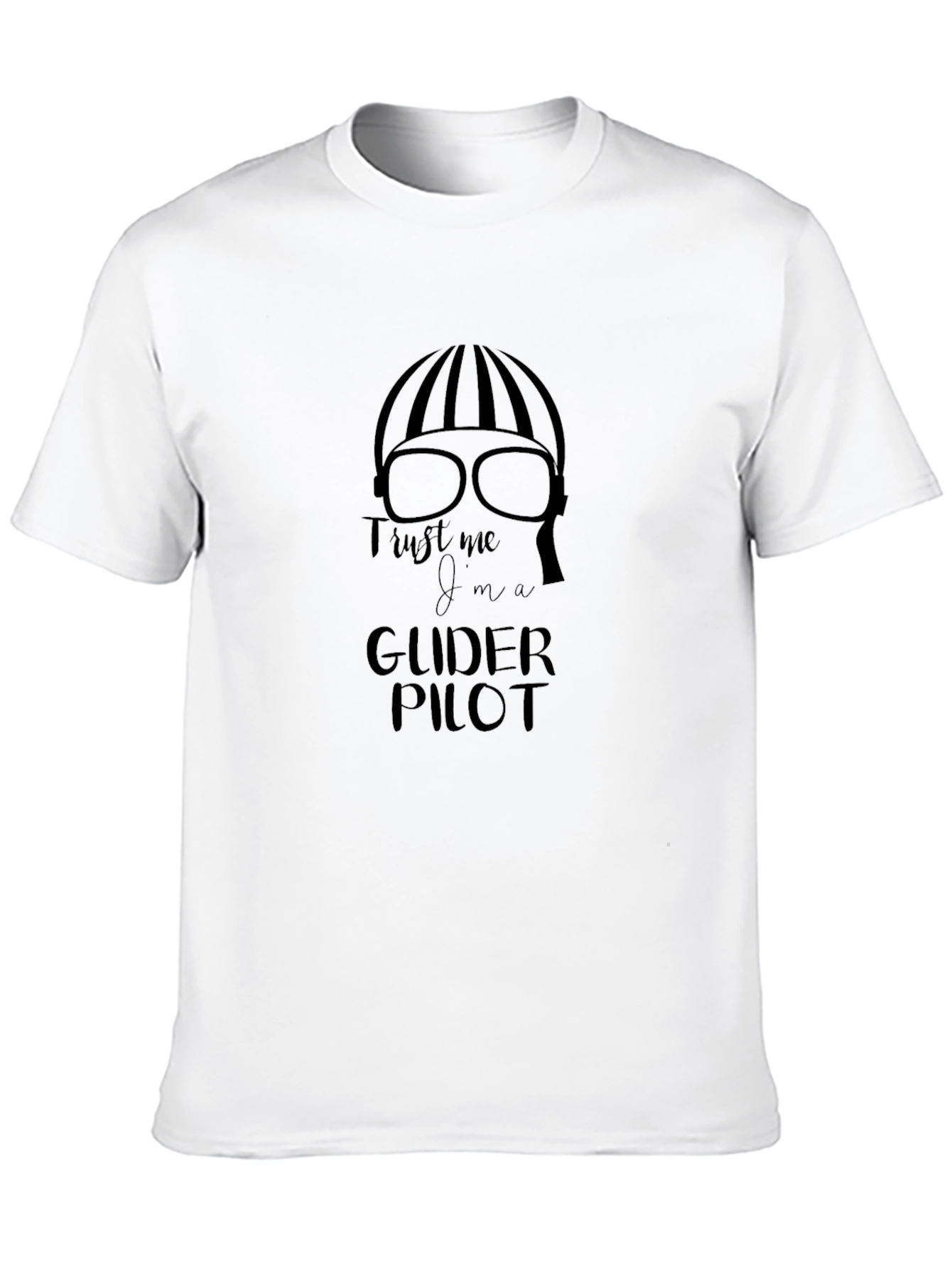 Black Trust Me I'm A Glider Pilot T-Shirt view 10