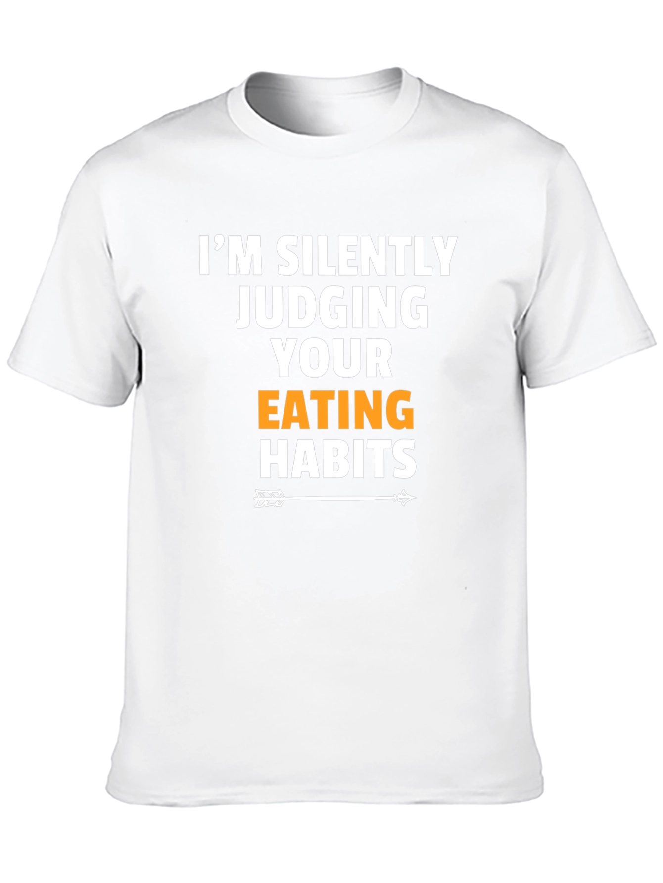 Black I'm Silently Judging Your Eating Habits T-Shirt view 10