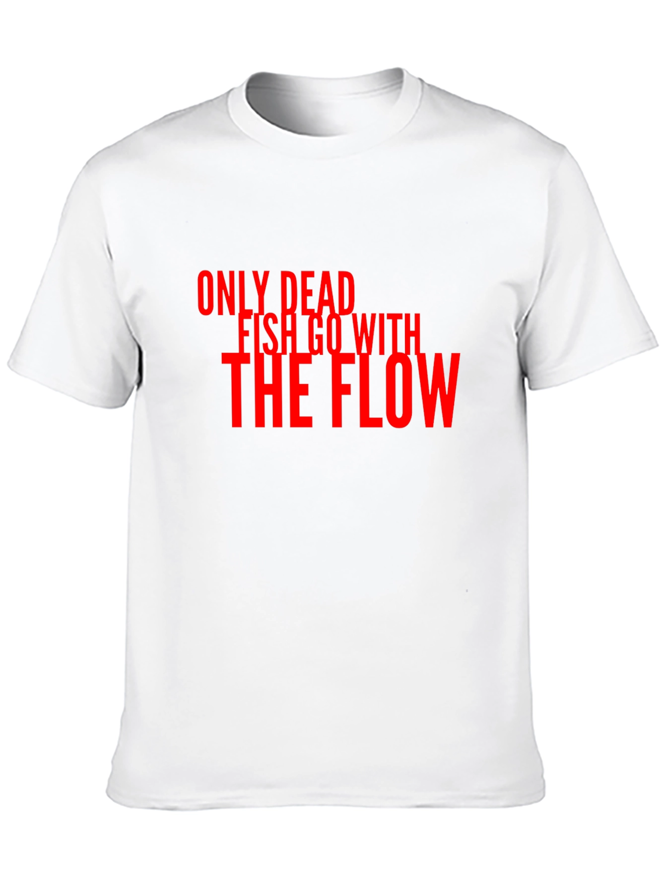 Black Dead Fish Flow T-Shirt - Bold Slogan Tee view 10