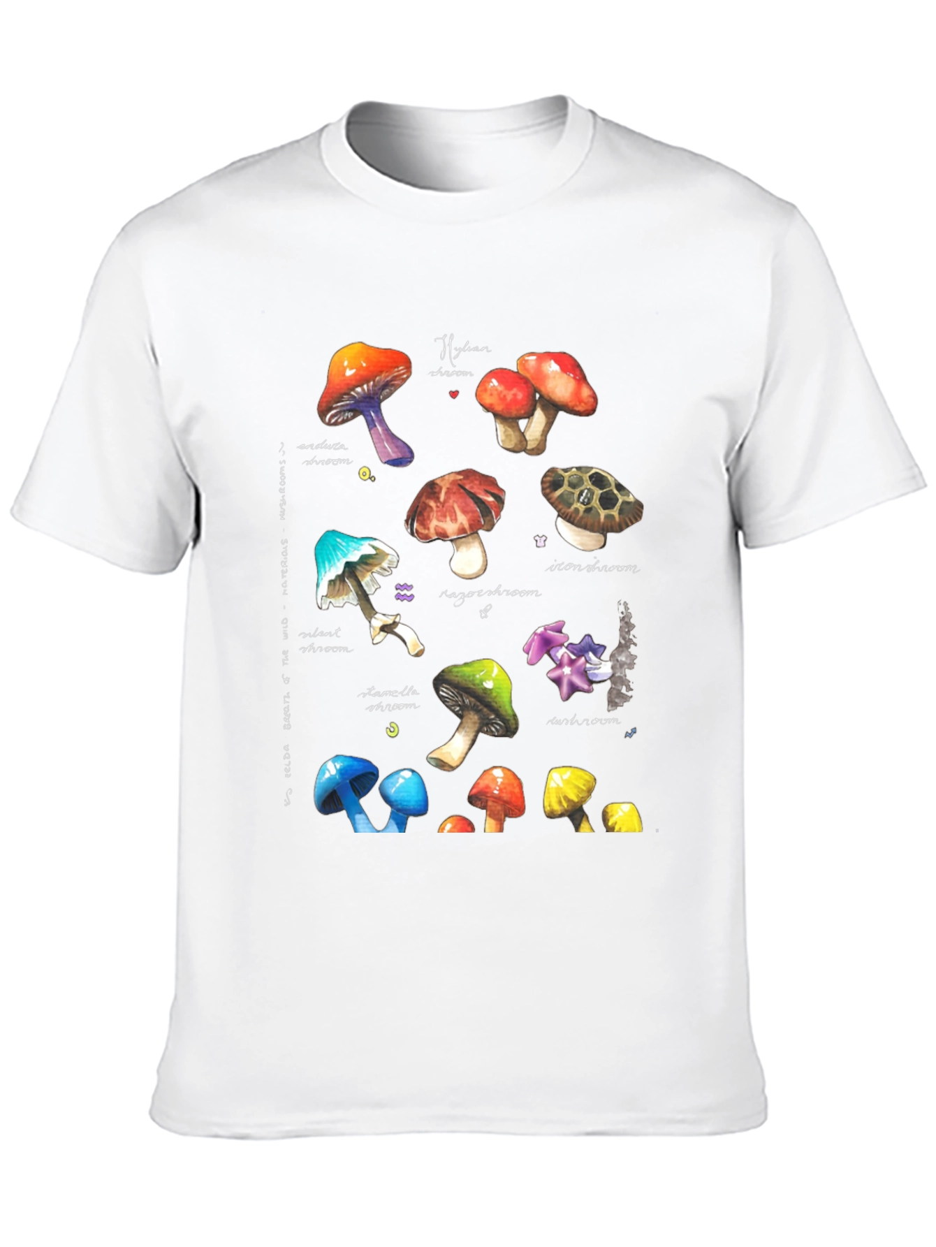 Black Watercolor Mushroom Graphic Tee view 10