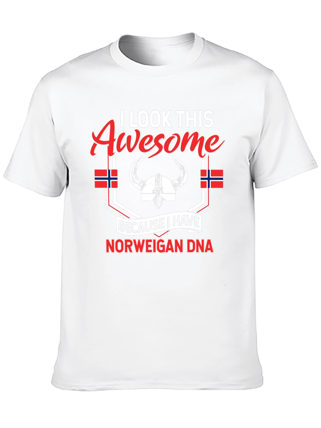 Black Awesome Norwegian DNA T-Shirt view 10