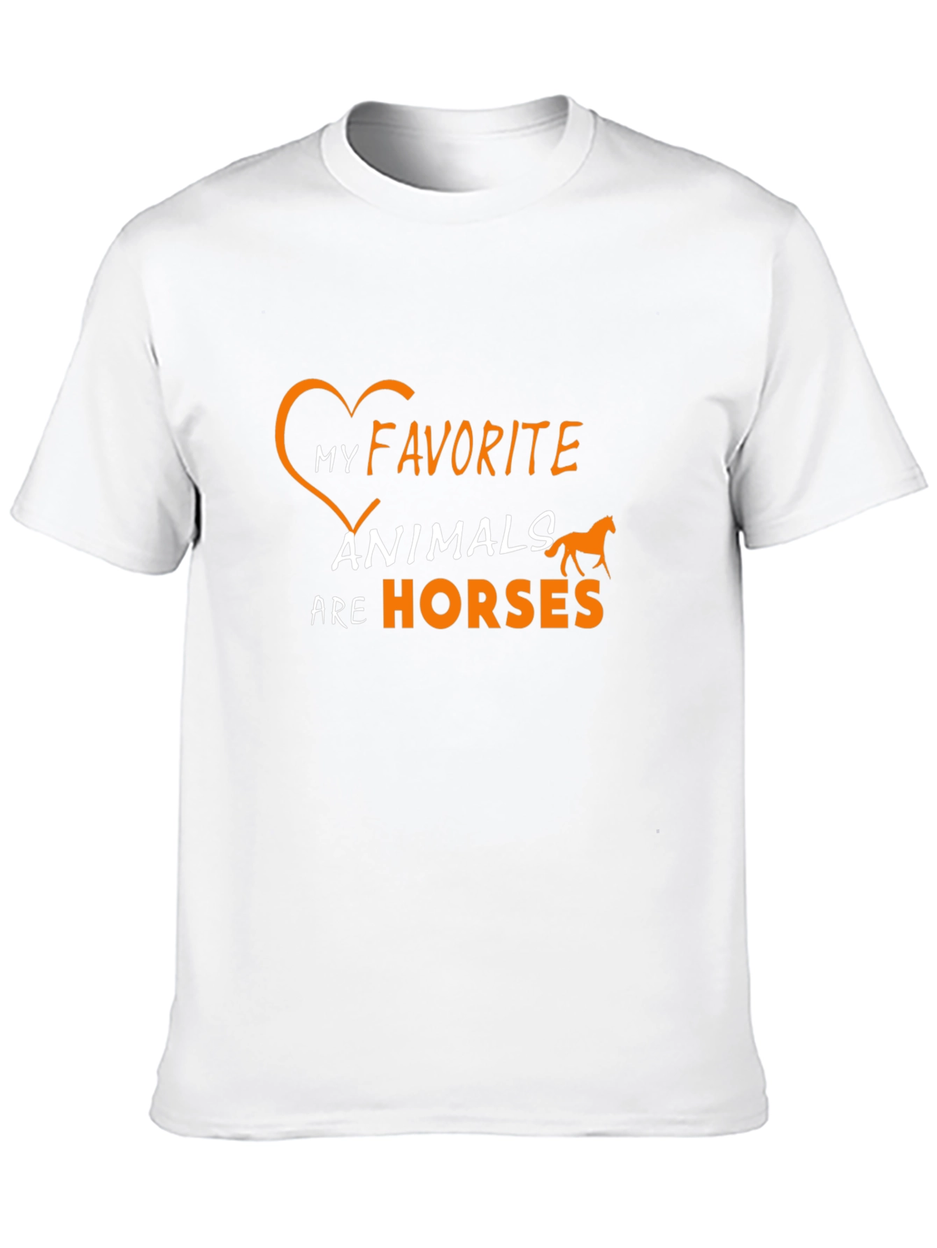 Black My Favorite Animals Are Horses T-Shirt view 10