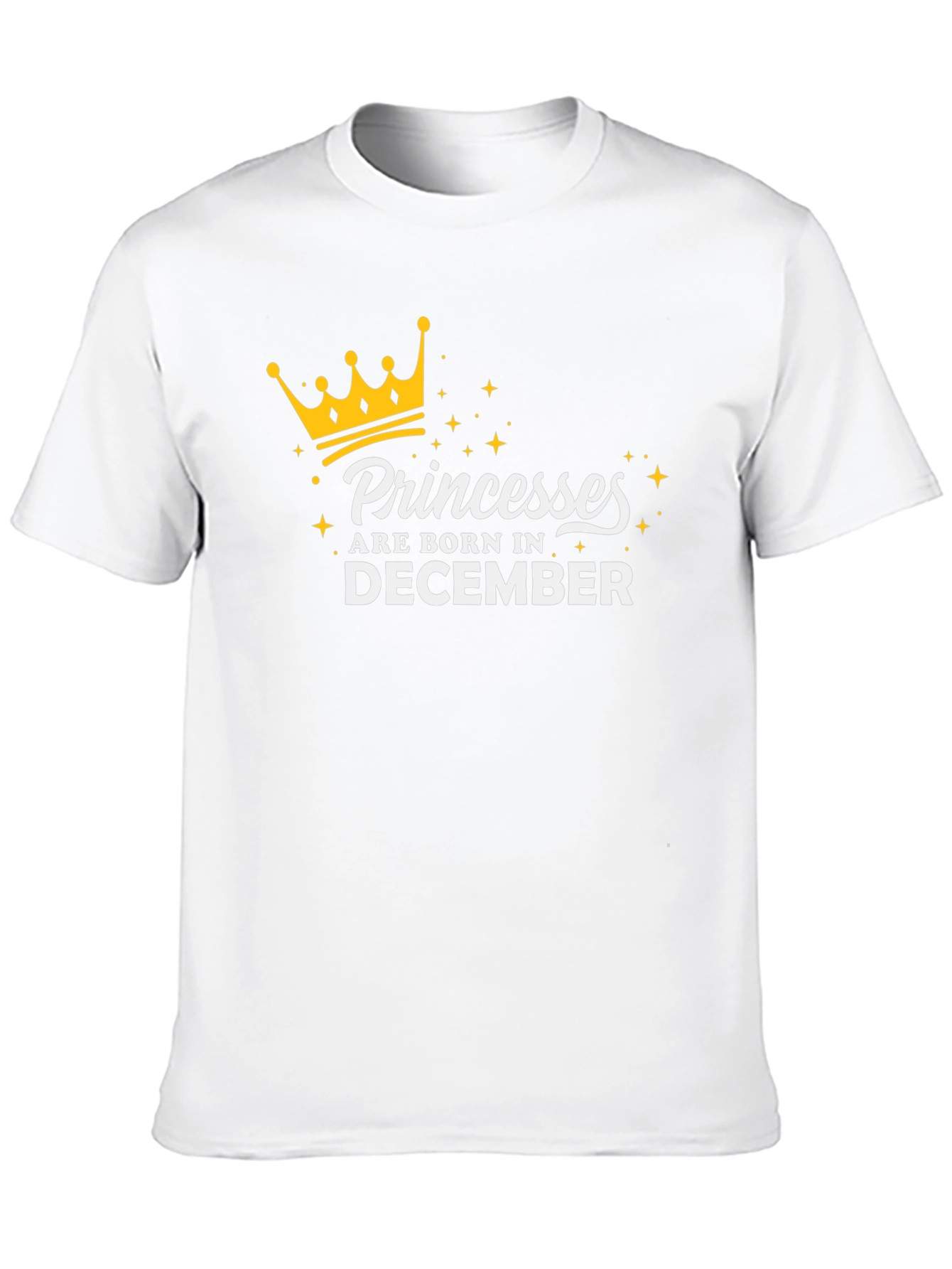 Black Princesses Born in December Black T-Shirt view 10