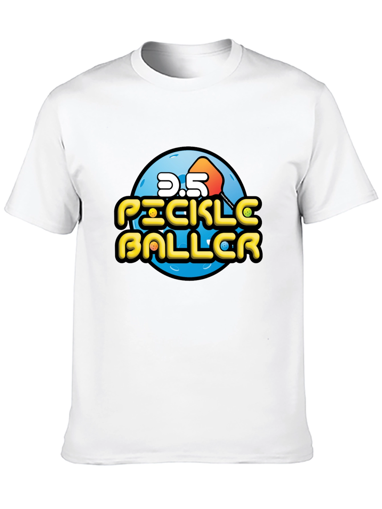 Black Pickleball 3.5 Black T-Shirt view 10