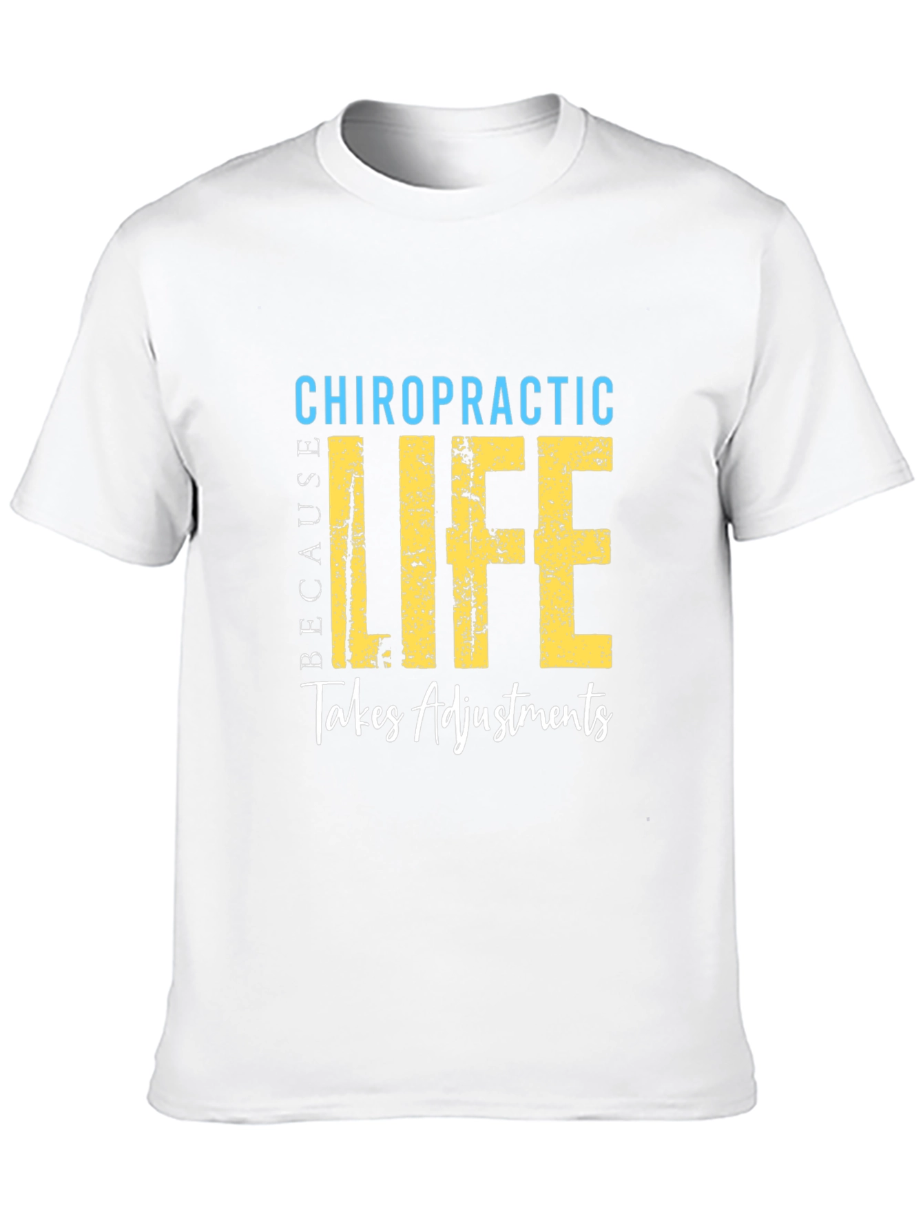 Black Chiropractic Life Takes Adjustments T-Shirt view 10