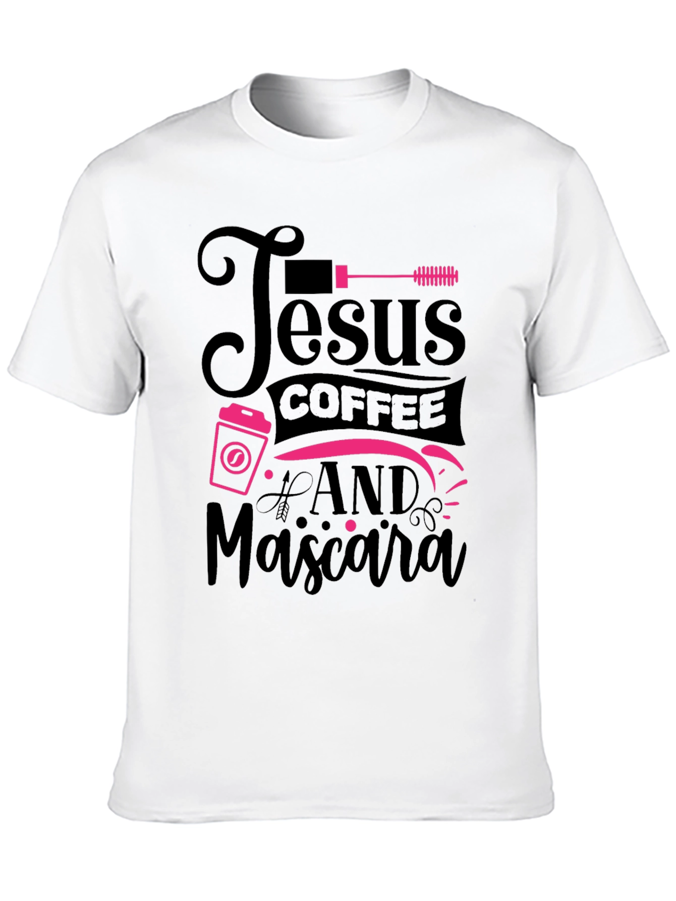 Black Jesus Coffee & Mascara Black T-Shirt view 10