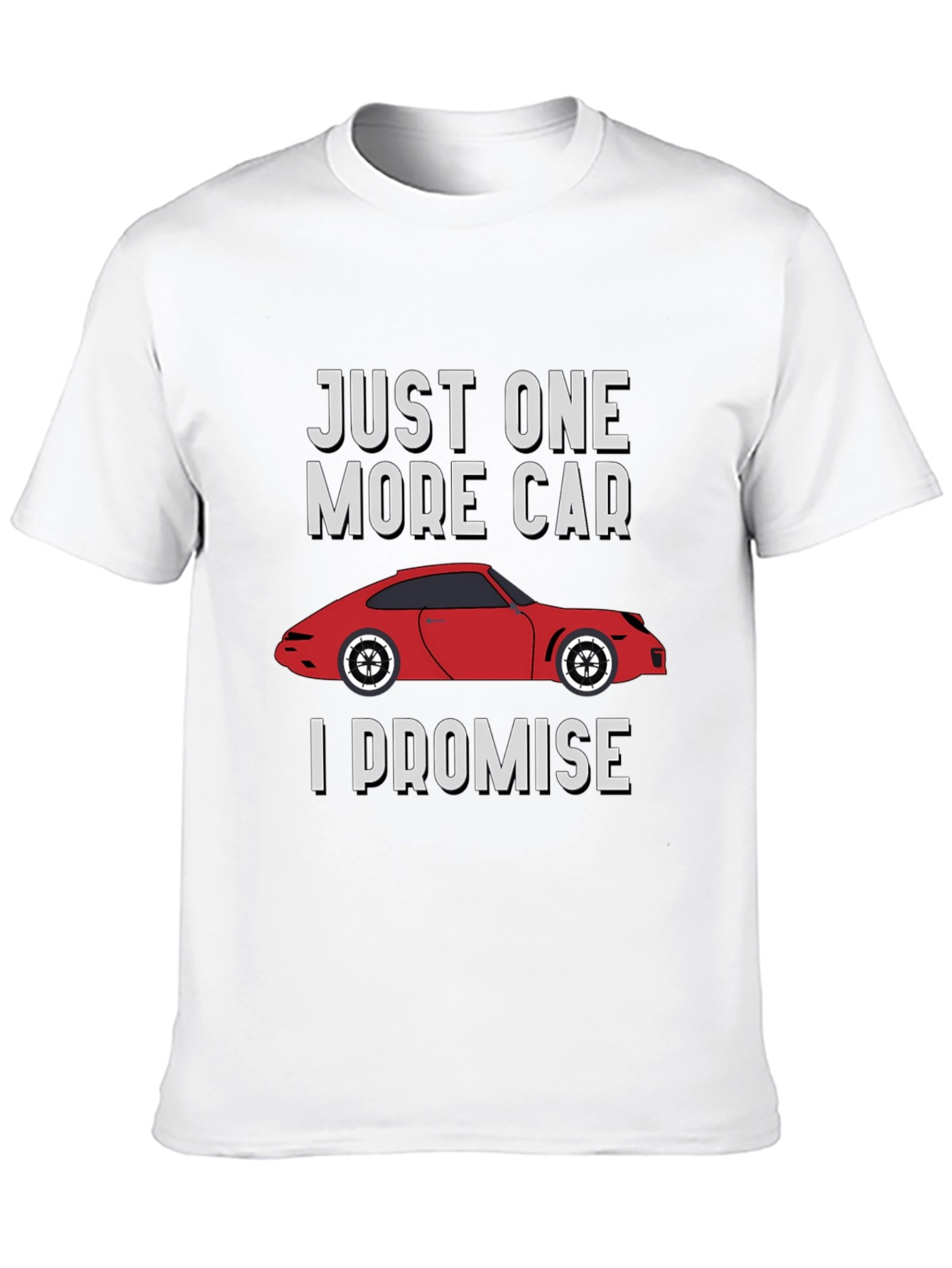 Black Just One More Car I Promise T-Shirt view 10