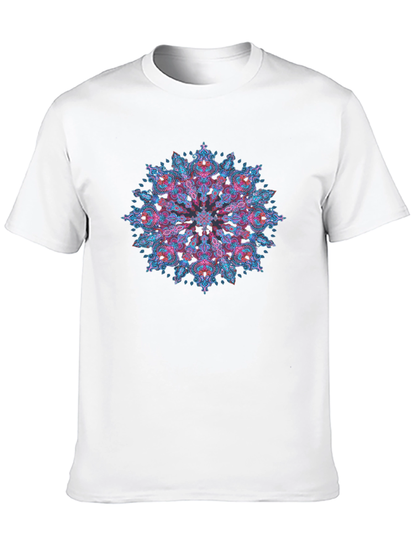 Black Mandala Art Black T-Shirt - Stylish Graphic Tee view 10