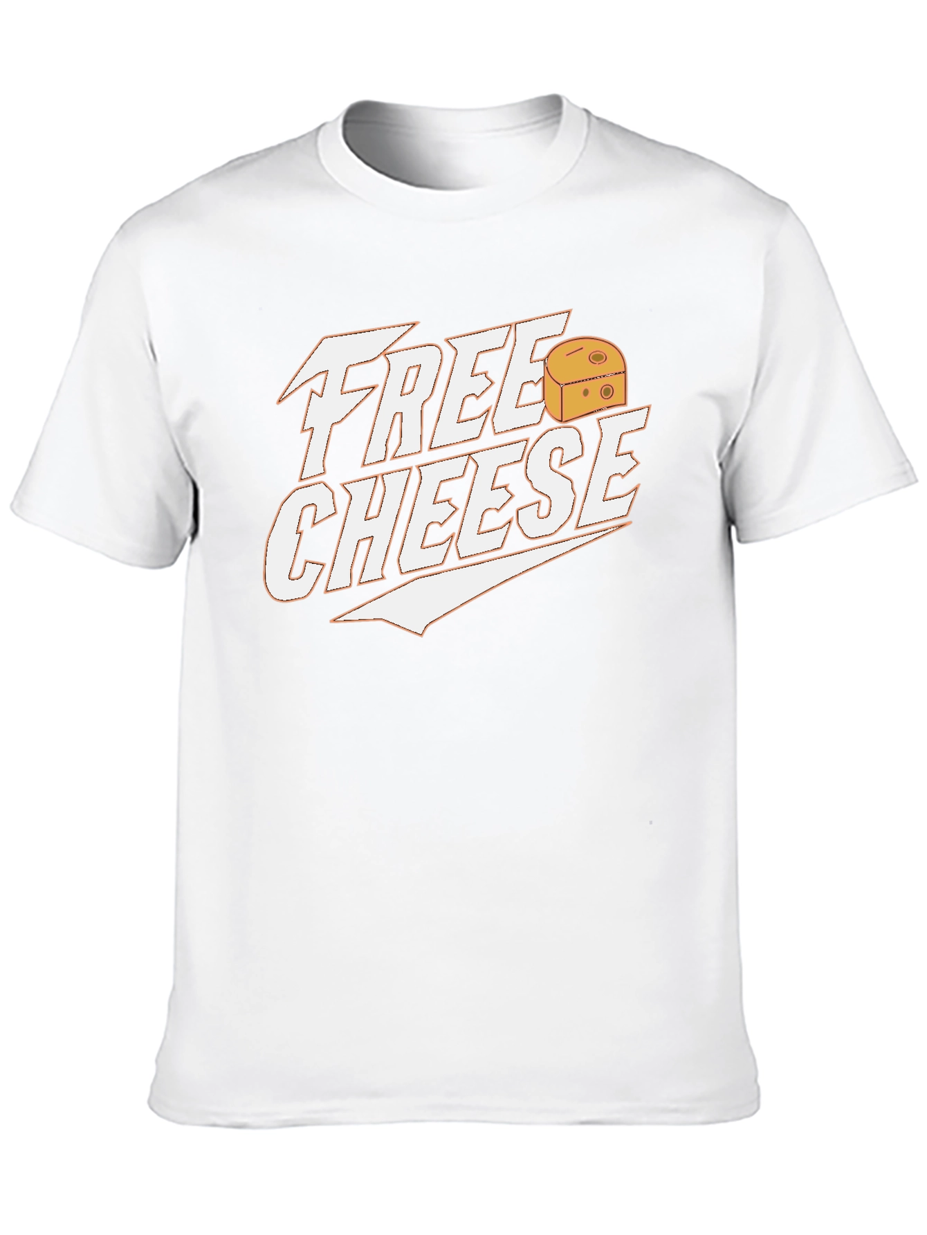 Black Free Cheese Graphic Tee - Funny Food Lover Shirt view 10