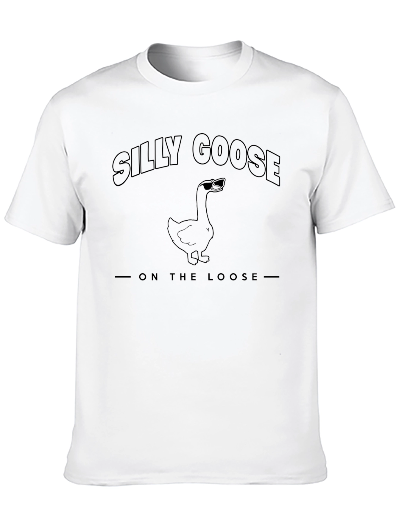 Black Silly Goose On The Loose Graphic T-Shirt view 10