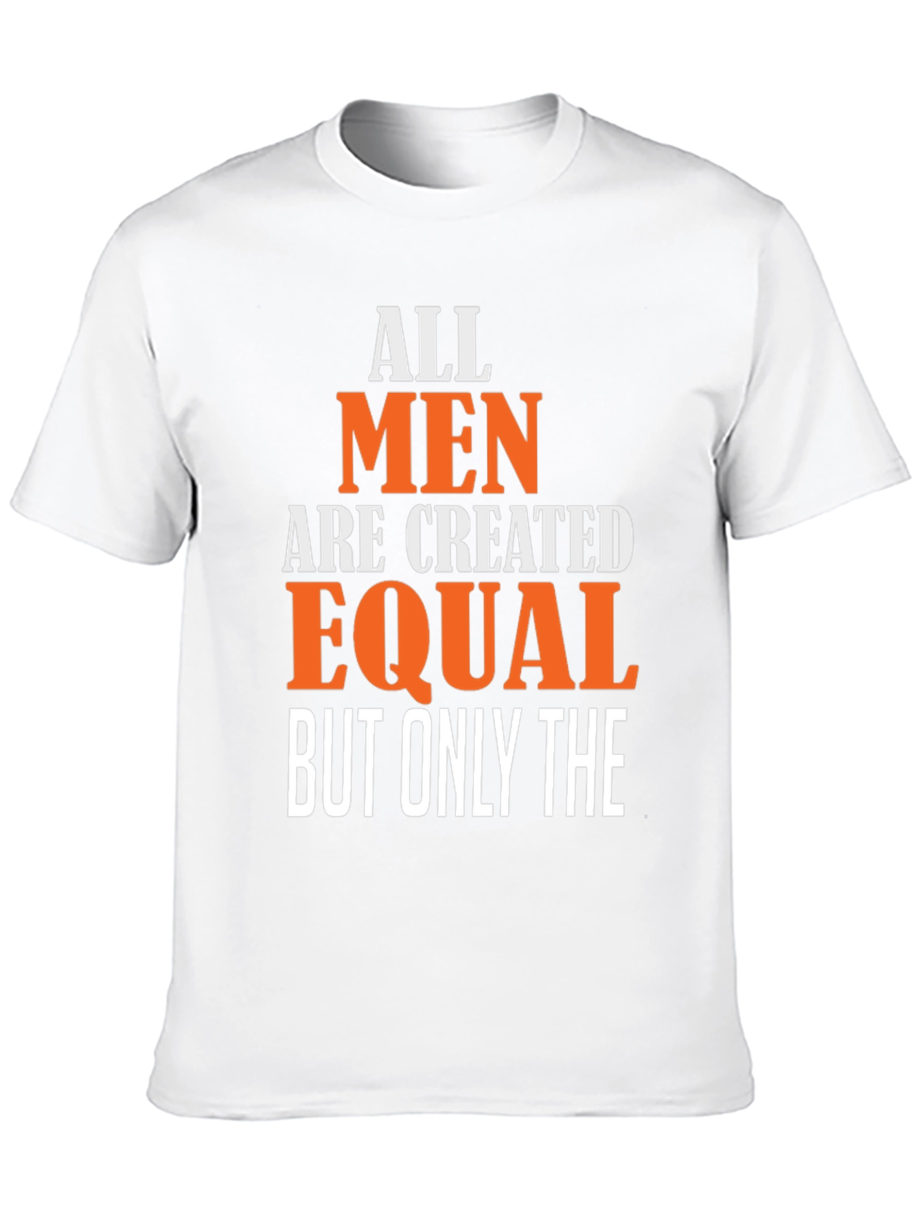 Black All Men Are Created Equal Graphic Tee view 10