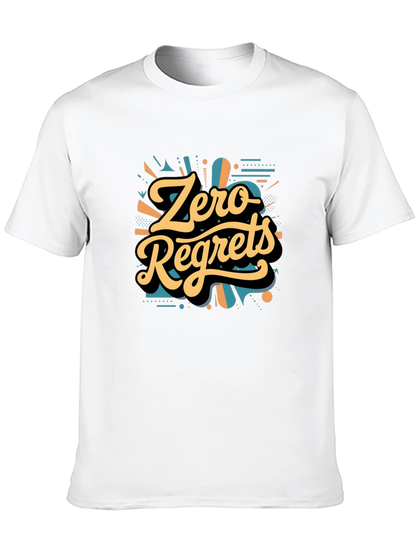 Black Zero Regrets Graphic Tee - Bold Stylish Design view 10