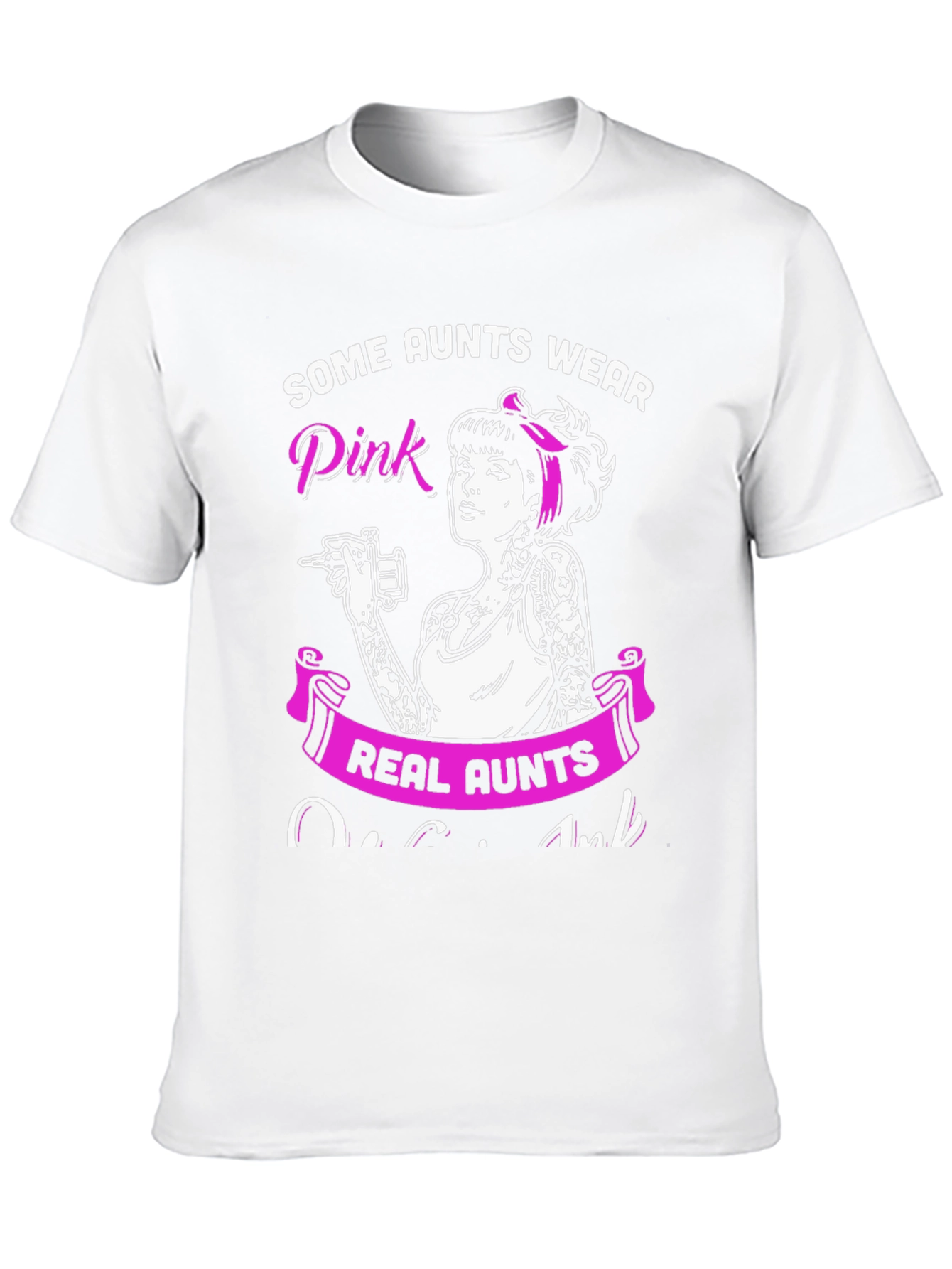 Some Aunts Wear Pink - Tattoo Artist Aunt T-Shirt - 10