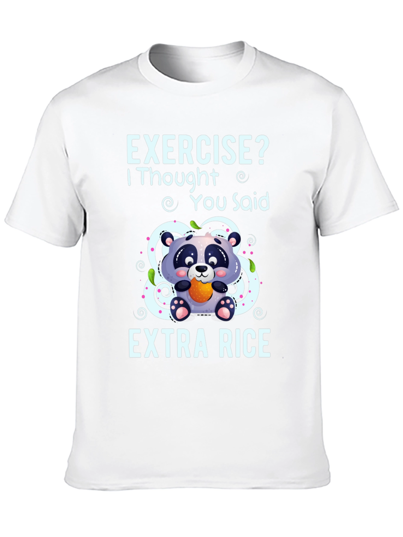 Black Exercise? Extra Rice Panda Graphic Tee view 10