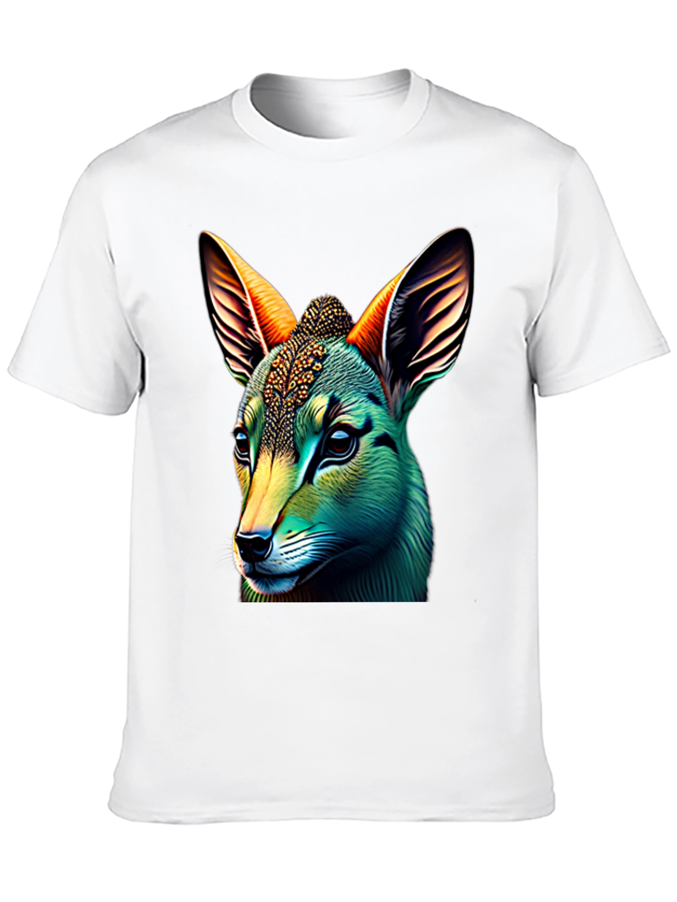 Black Vibrant Animal Graphic Tee - Unique Design view 10