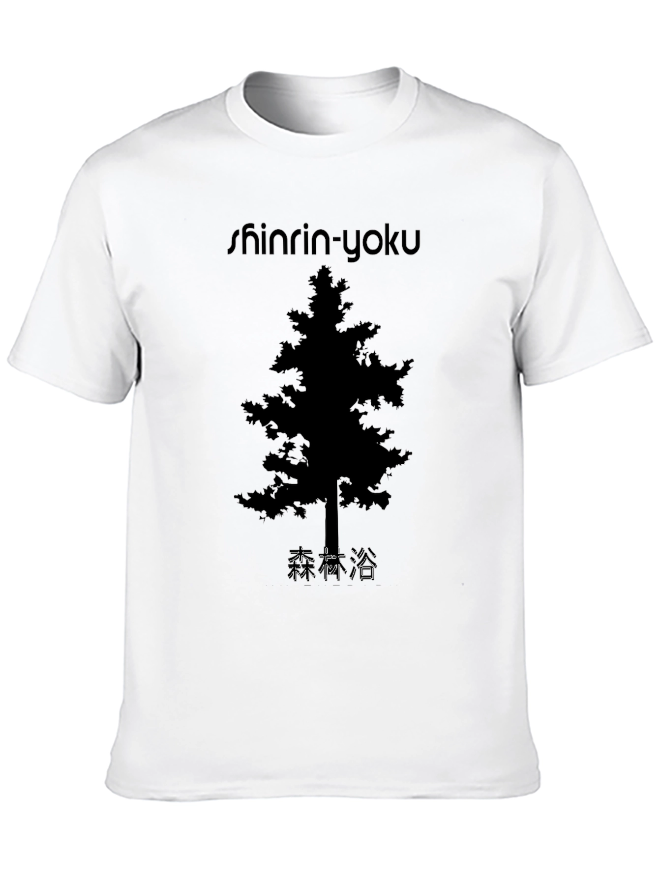 Black Shinrin-Yoku Forest Bathing T-Shirt view 10