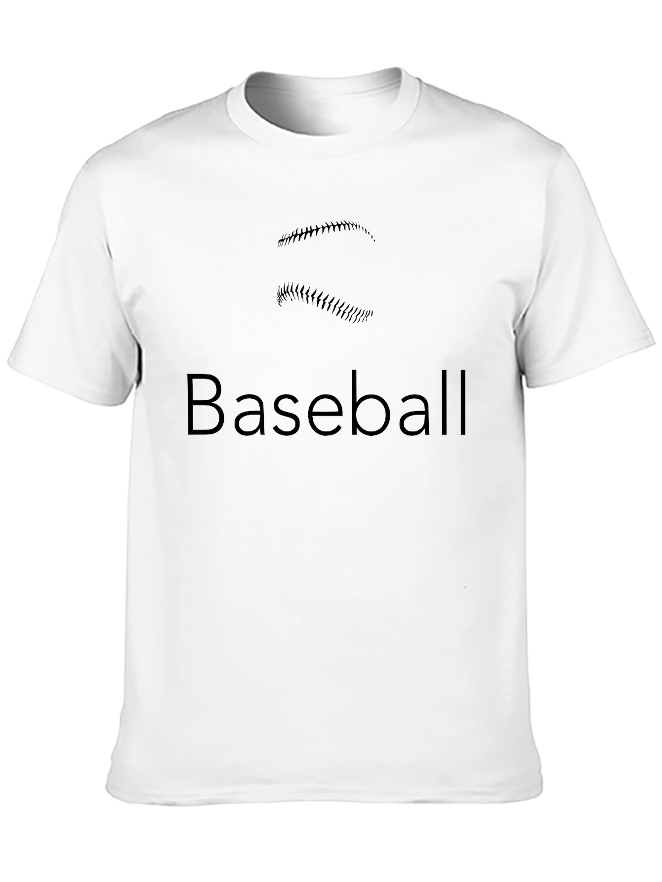 Black Baseball Graphic Tee - Black Cotton Blend view 10