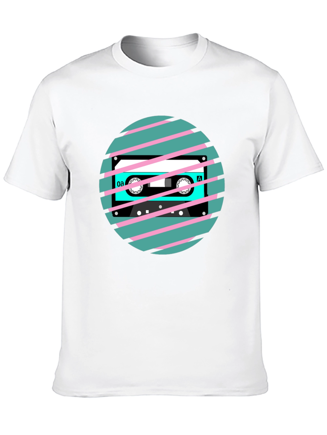 Black Retro Cassette Tape Graphic T-Shirt view 10