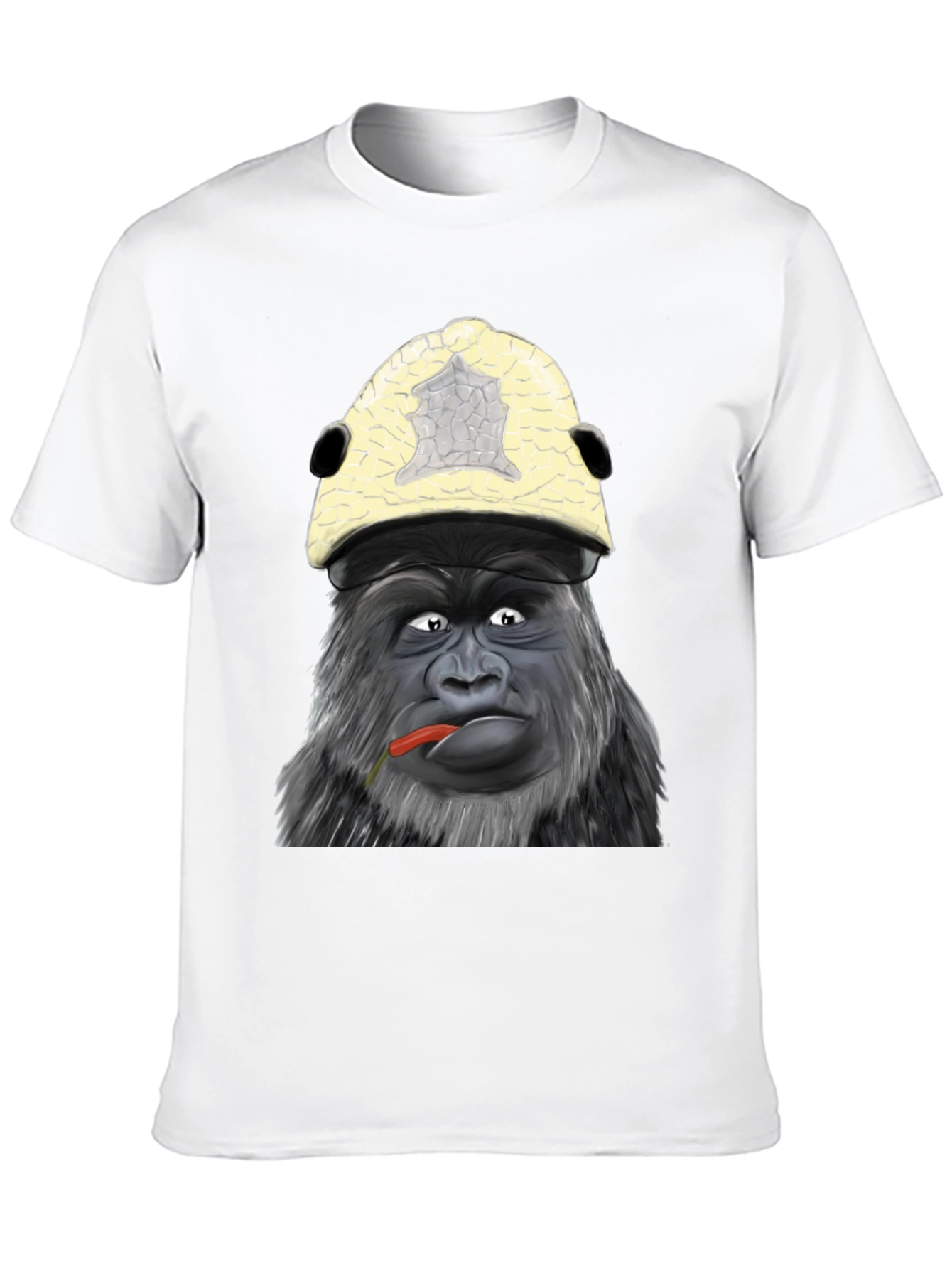 Black Funny Gorilla Graphic Tee - Unique Ape Design Shirt view 10