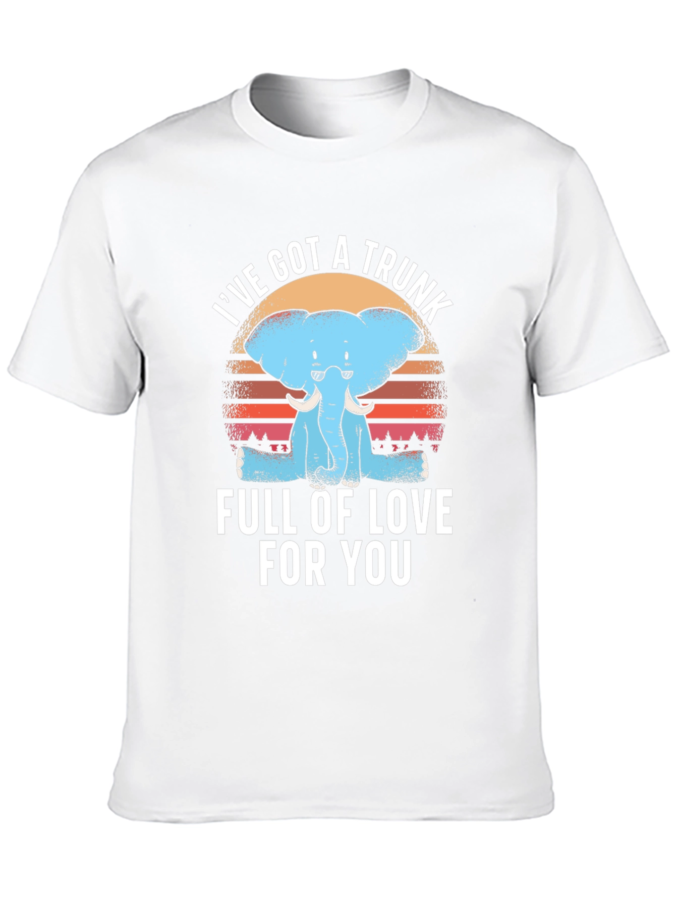 Black Elephant Trunk of Love Graphic Tee view 10