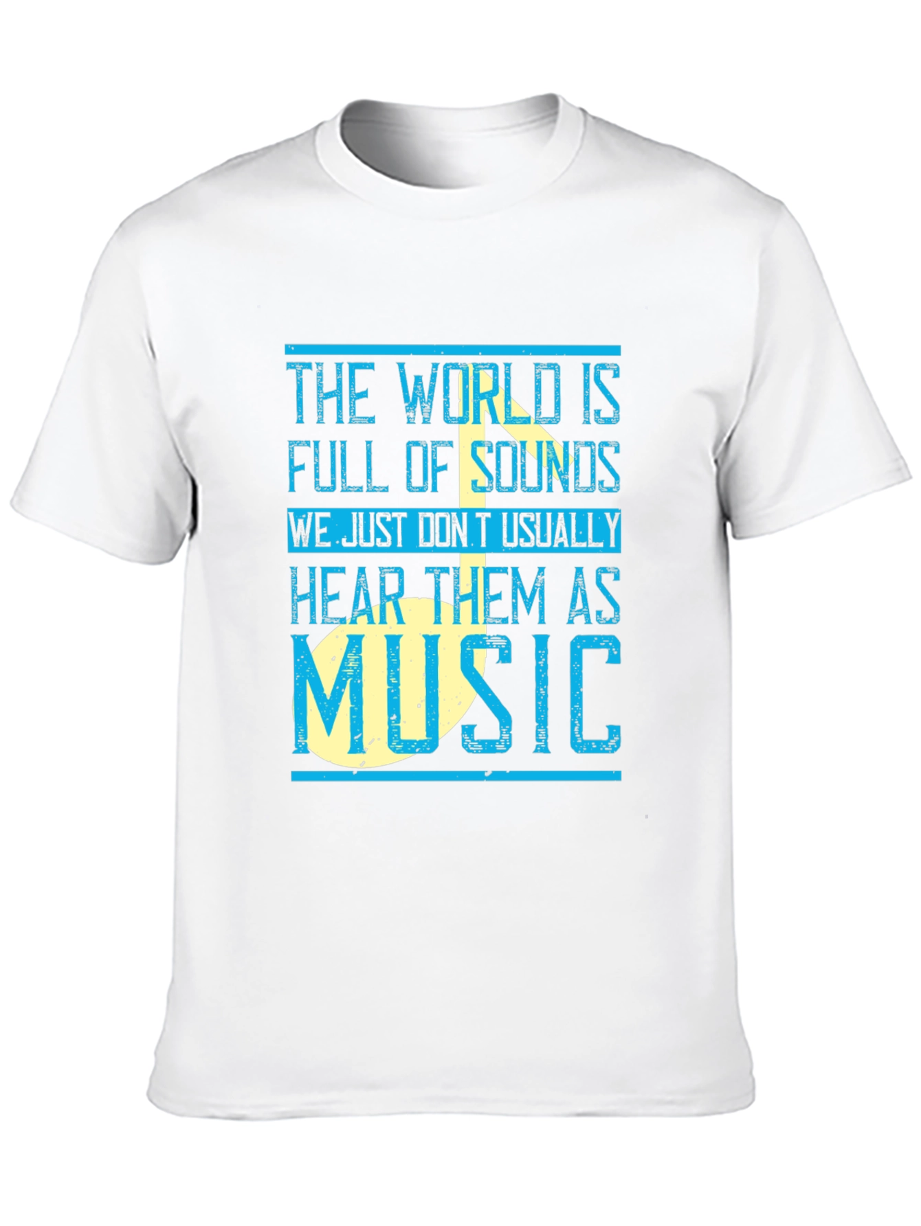 Black Music Lover T-Shirt: The World is Full of Sounds view 10