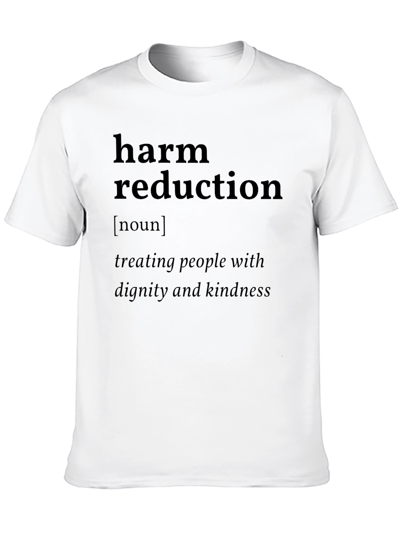 Black Harm Reduction Definition T-Shirt view 10