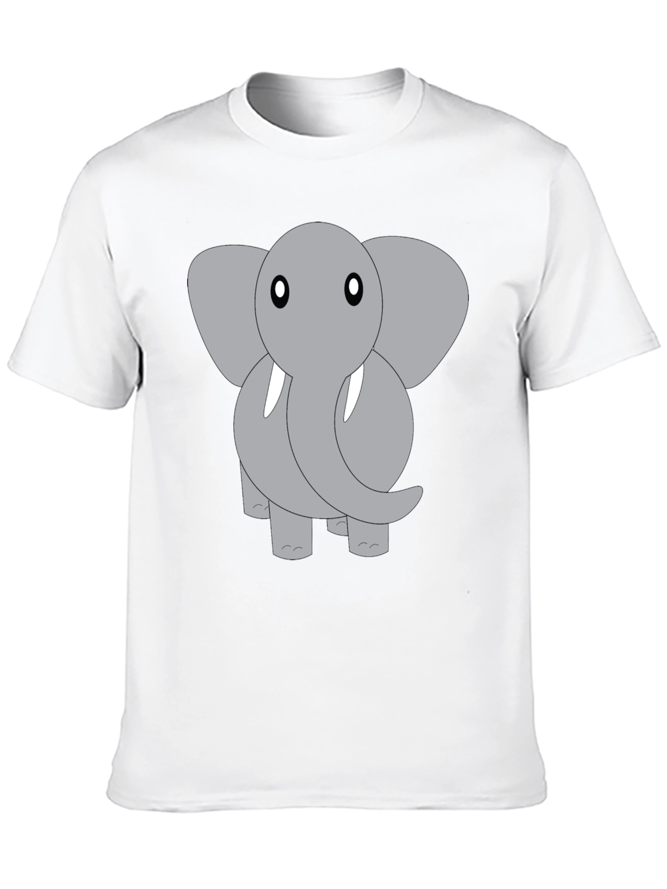 Black Elephant Graphic Tee - Cute Animal Design view 10
