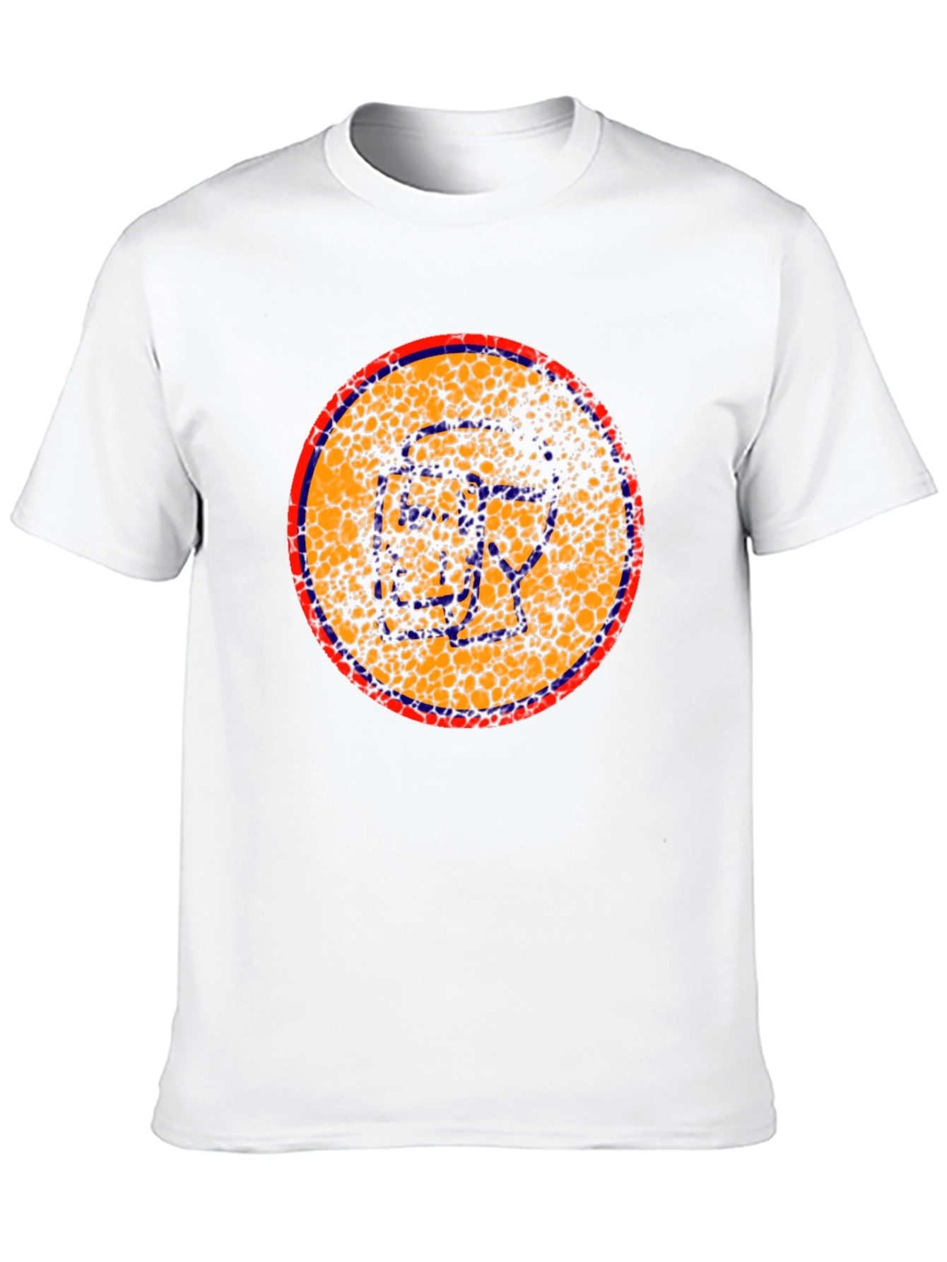 Black Abstract Circle Graphic Black T-Shirt view 10