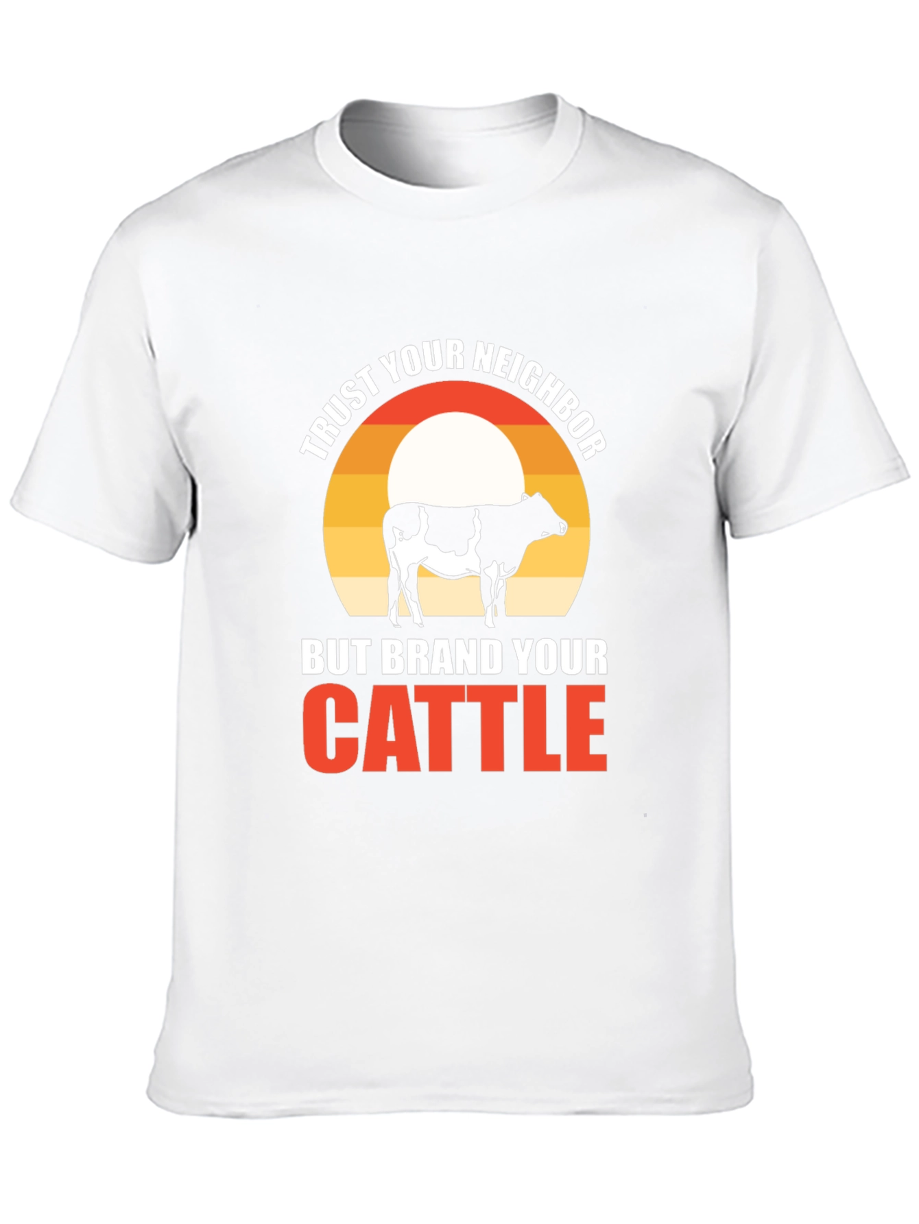 Black Trust Your Neighbor T-Shirt view 10