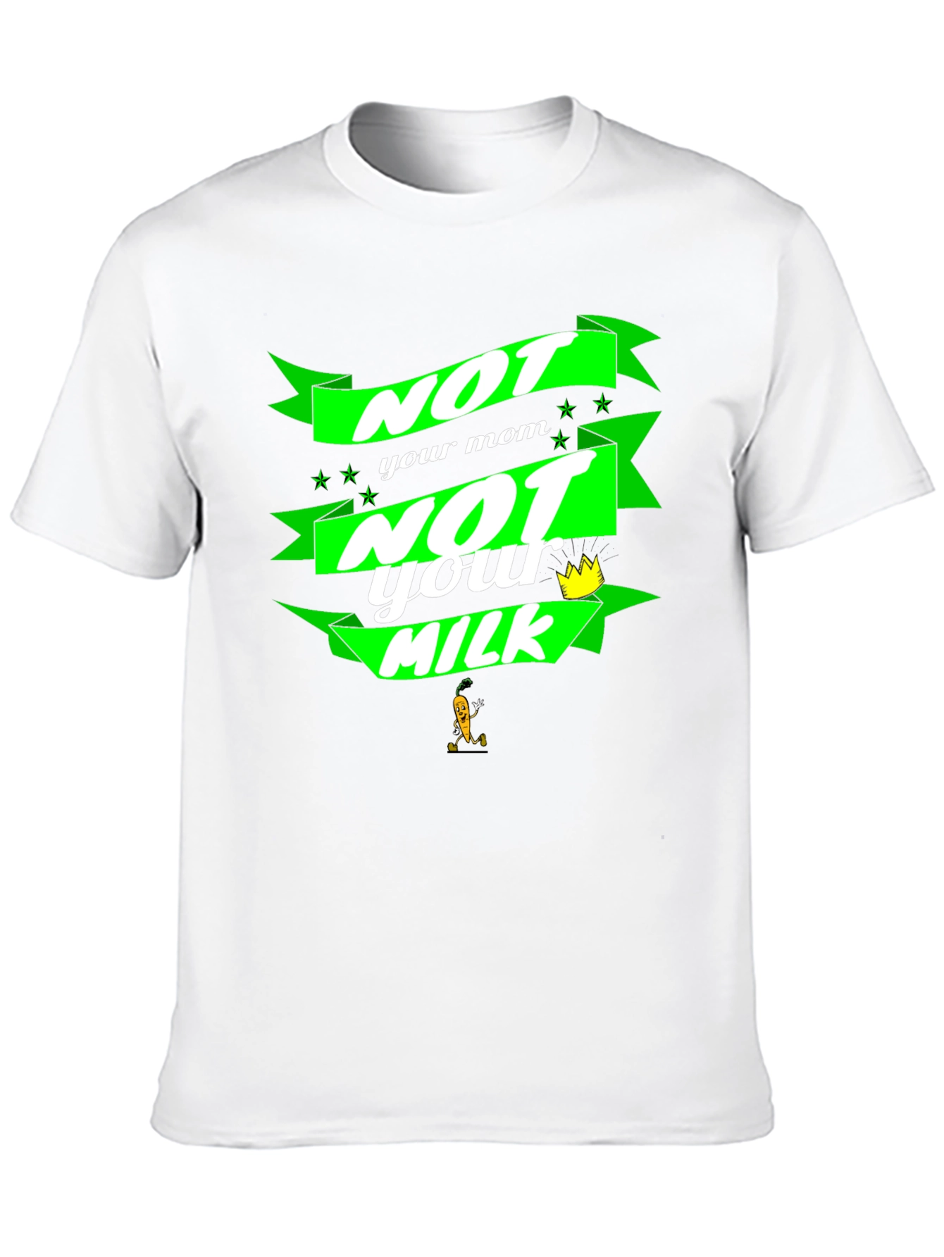 Black Not Your Mom, Not Your Milk Black T-Shirt view 10