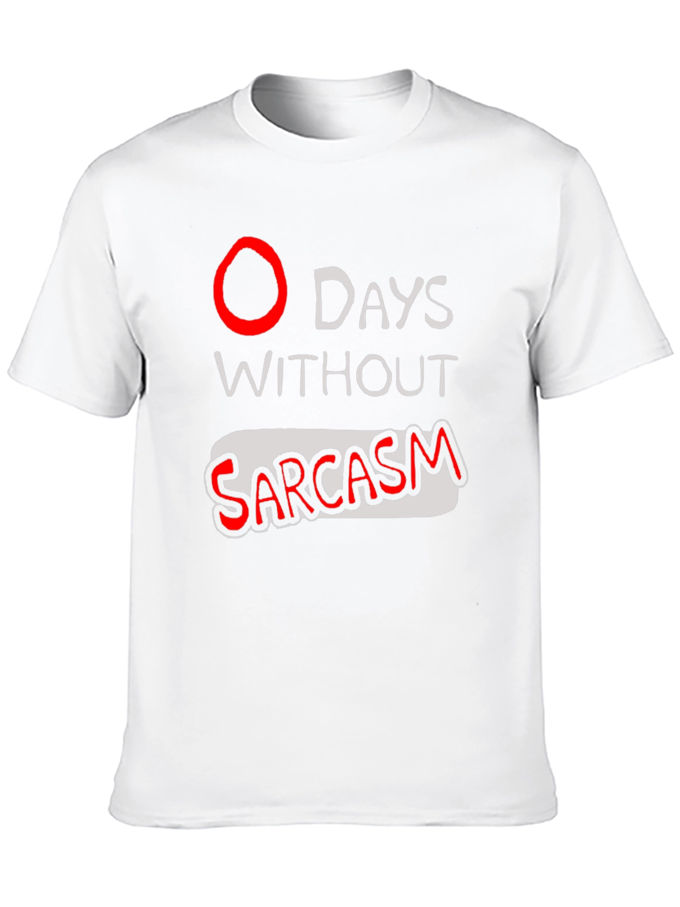 Black Sarcasm T-Shirt - Black Graphic Tee view 10