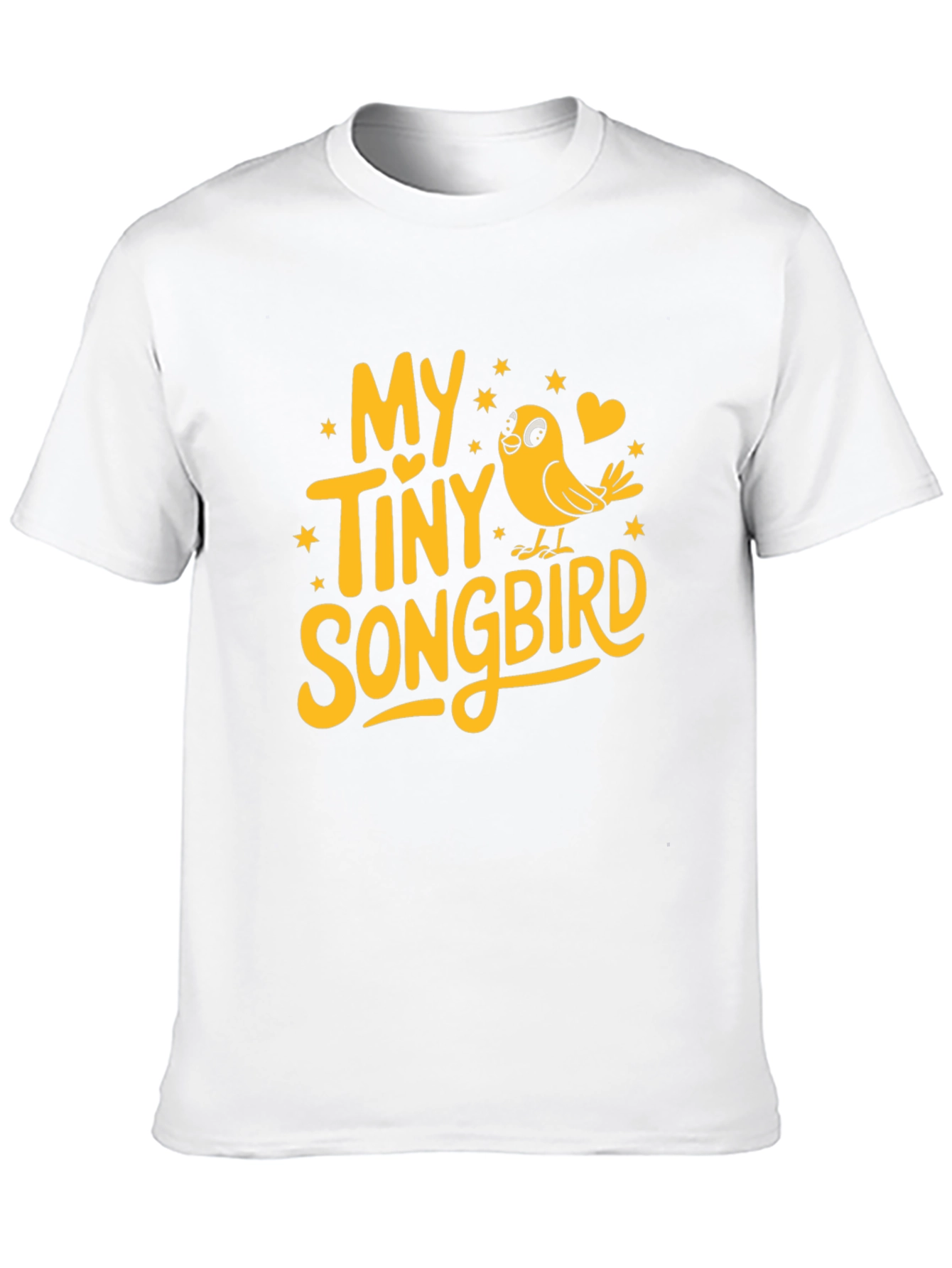 My Tiny Songbird Graphic Tee - Black Cotton Blend - 10