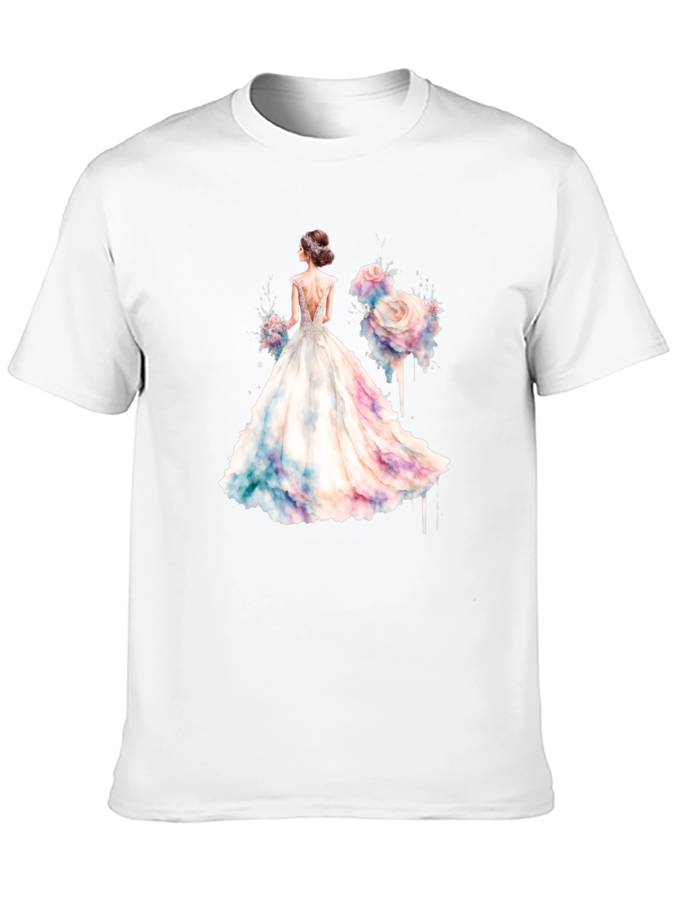 Black Elegant Bride T-Shirt view 10